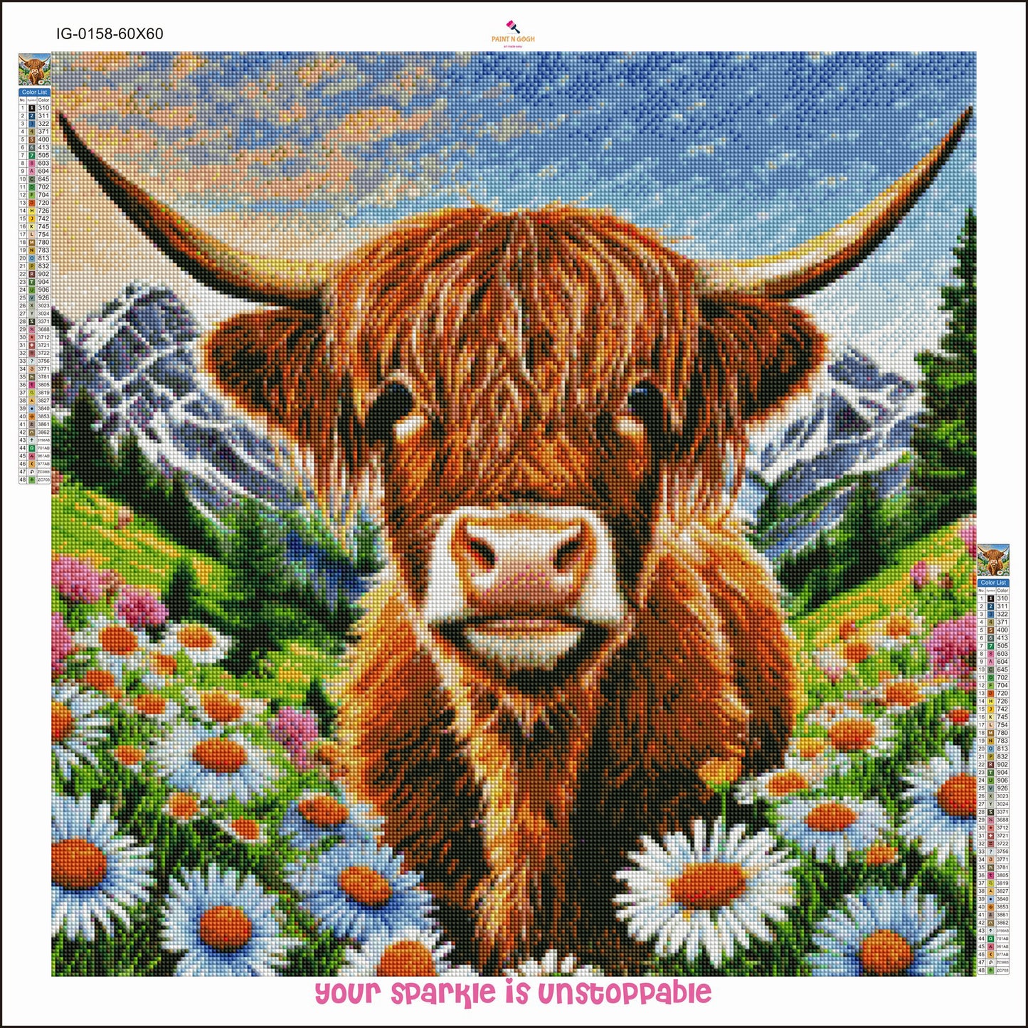 Diamond Painting Daisy Highland PRE ORDER SHIPS EARLY FEB