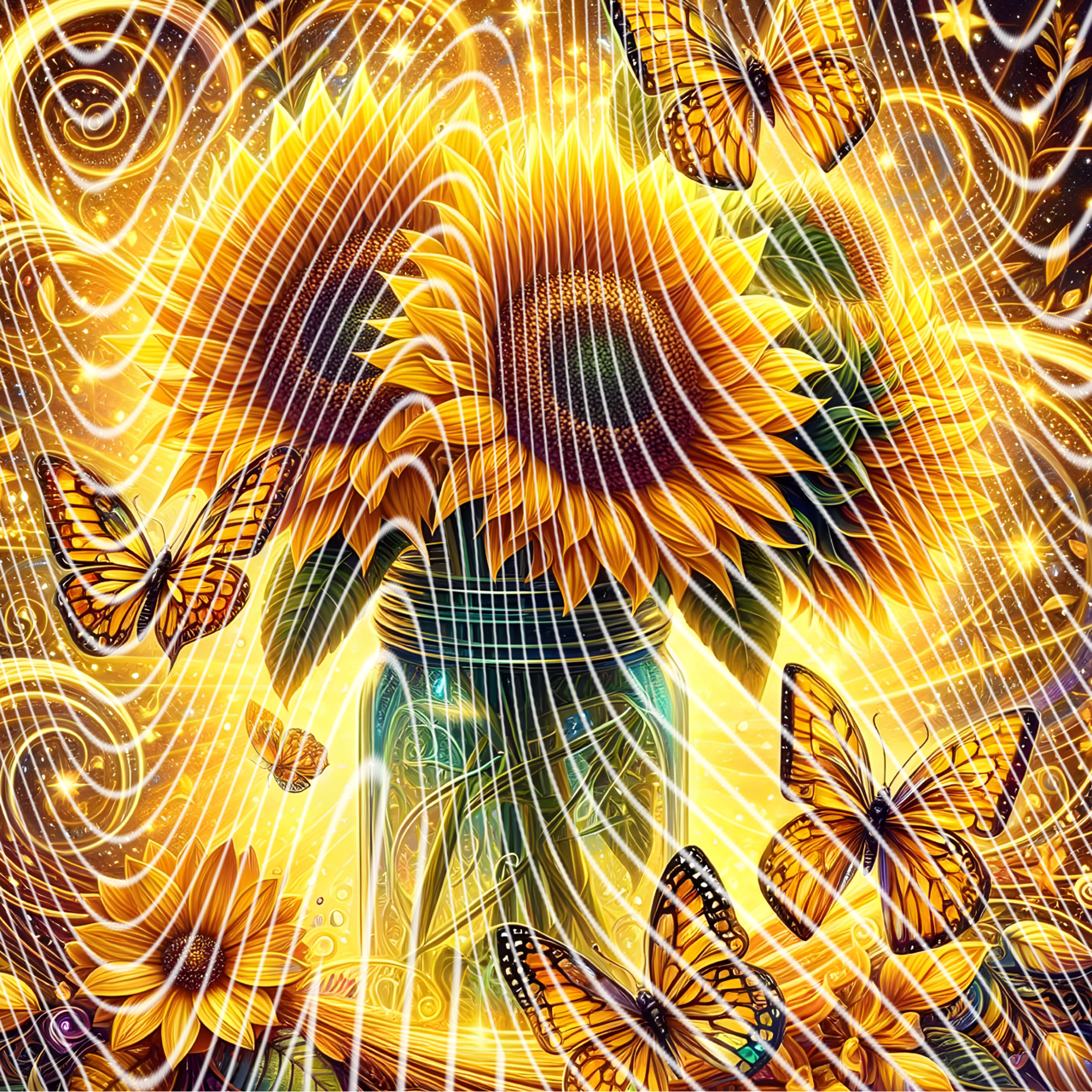 Sunflower Vase Diamond Painting Kits