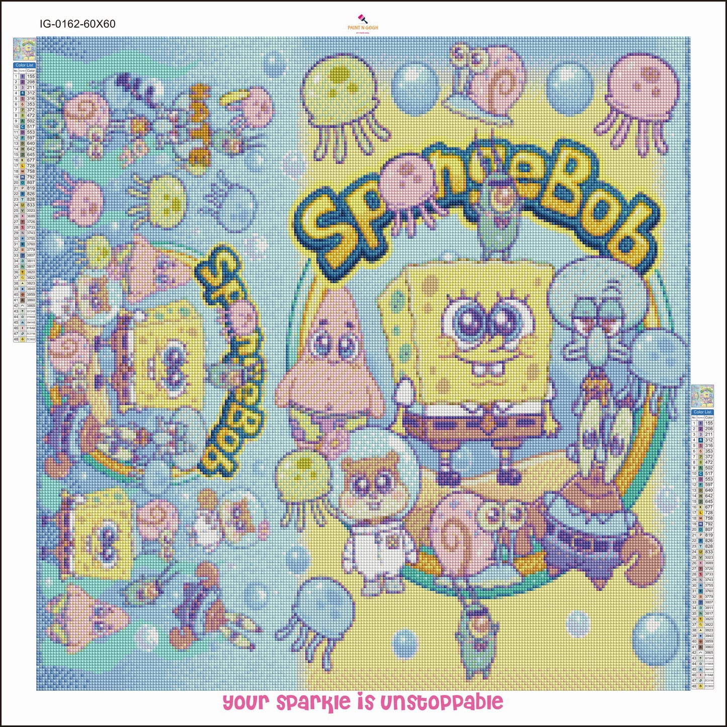 Diamond Painting Spongeybob PRE ORDER SHIPS EARLY FEB