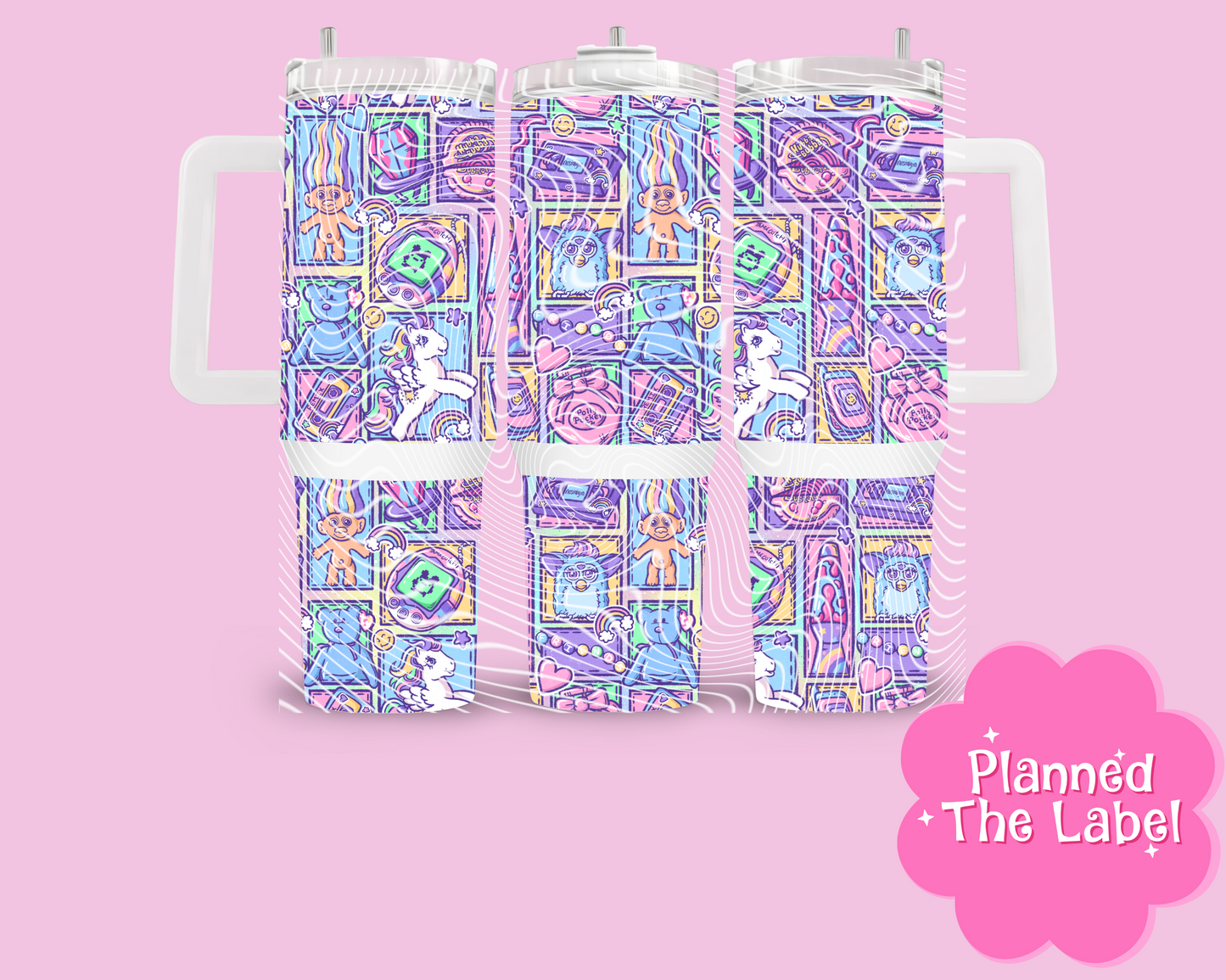90s Patchwork 40oz Tumbler