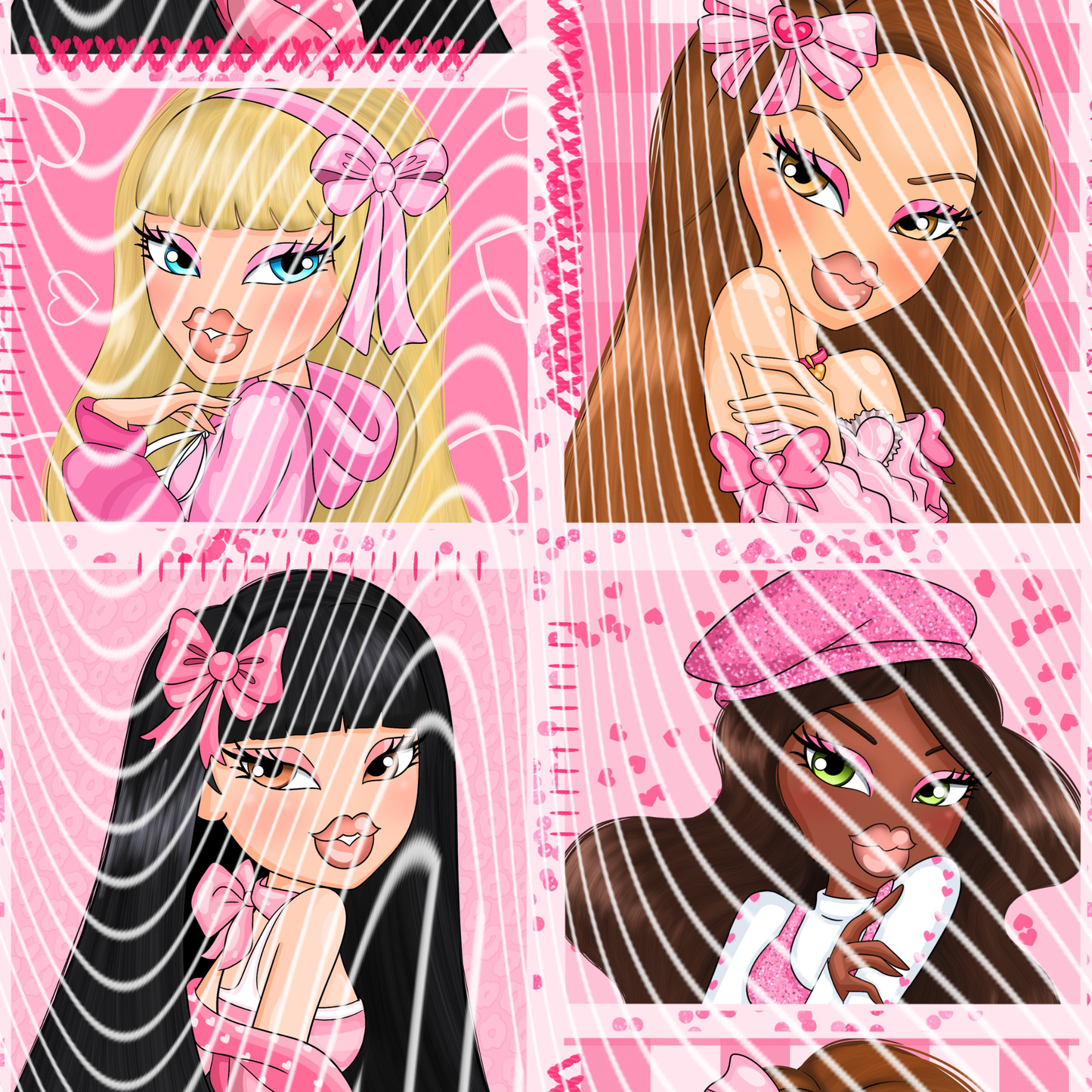 Diamond Painting Pink Dolls