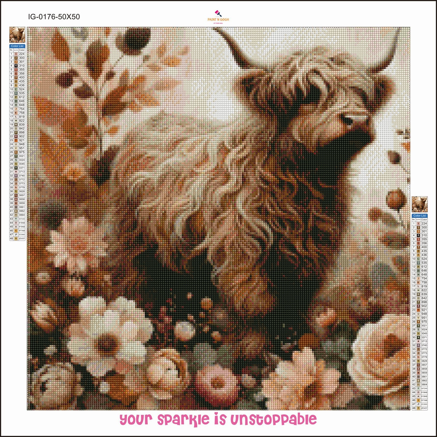 Diamond Painting Neutral Highland