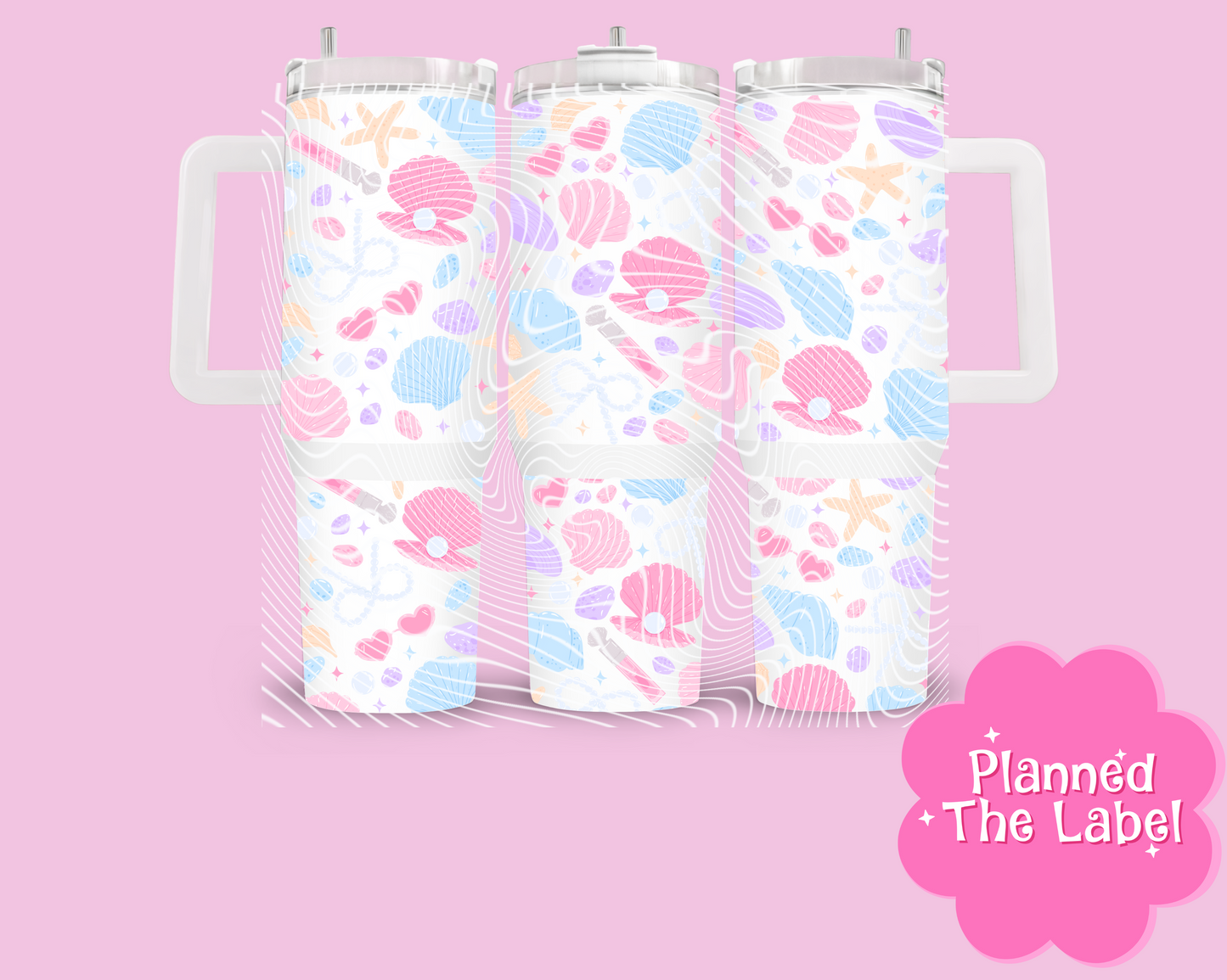Coquette Pink Clamshell 40oz Tumbler