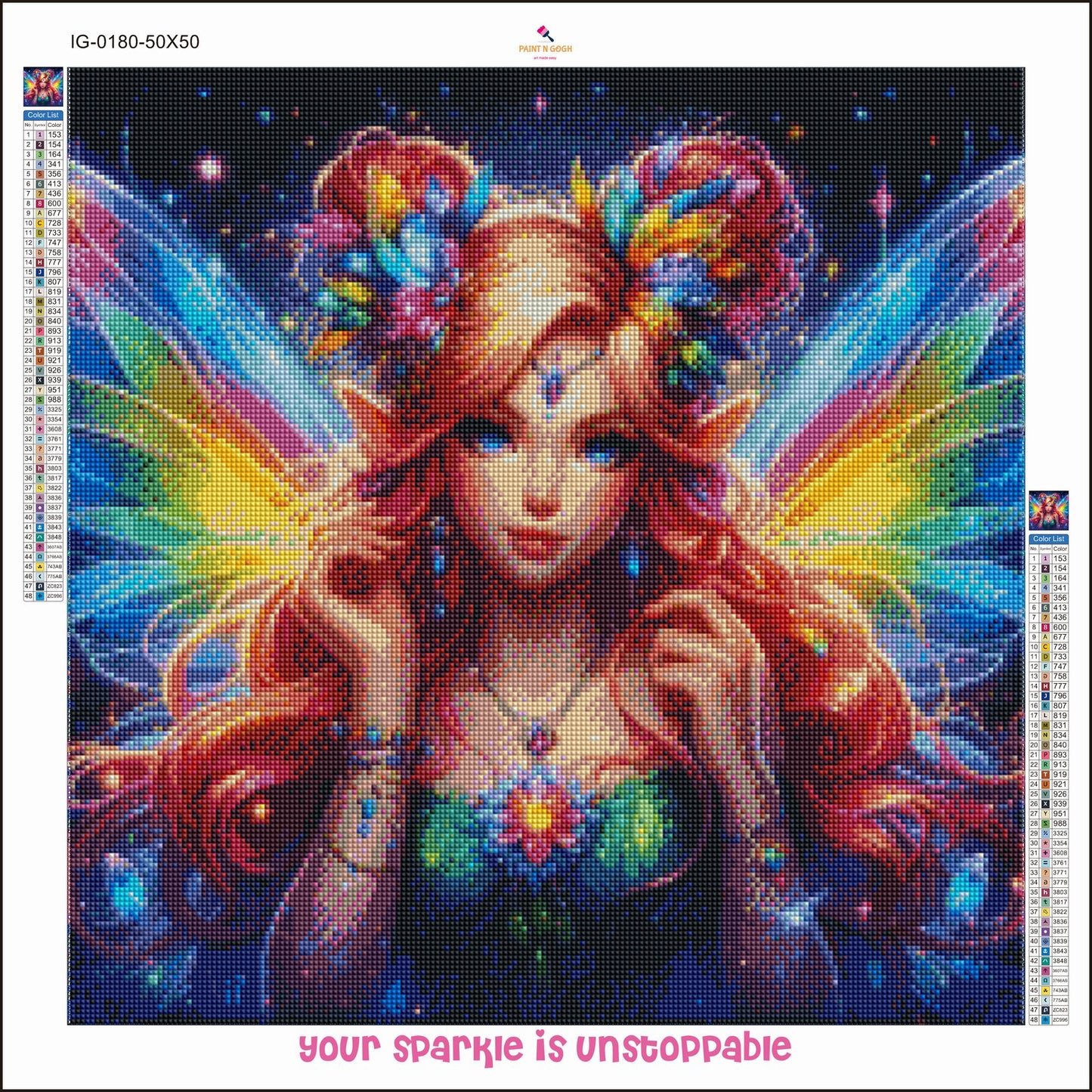 Diamond Painting Rainbow Fairy