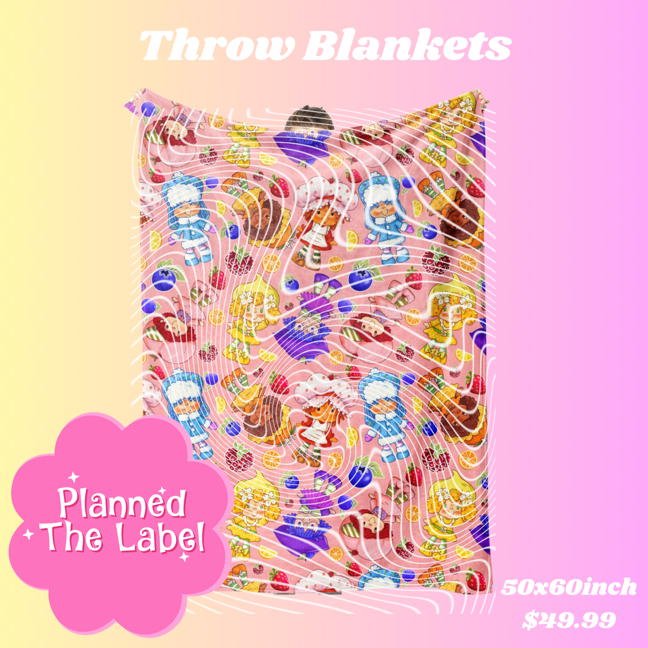 Shortcake & Friends Throw Blanket