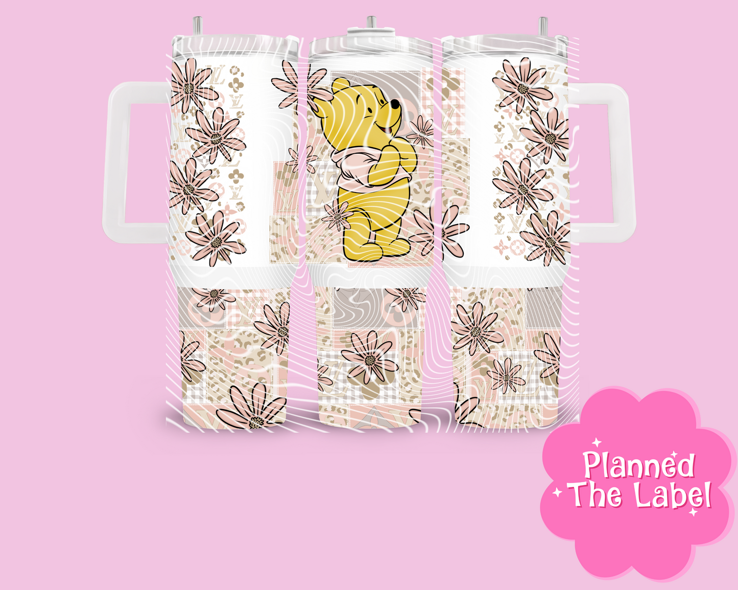 Beige Honey Bear 40oz Tumbler