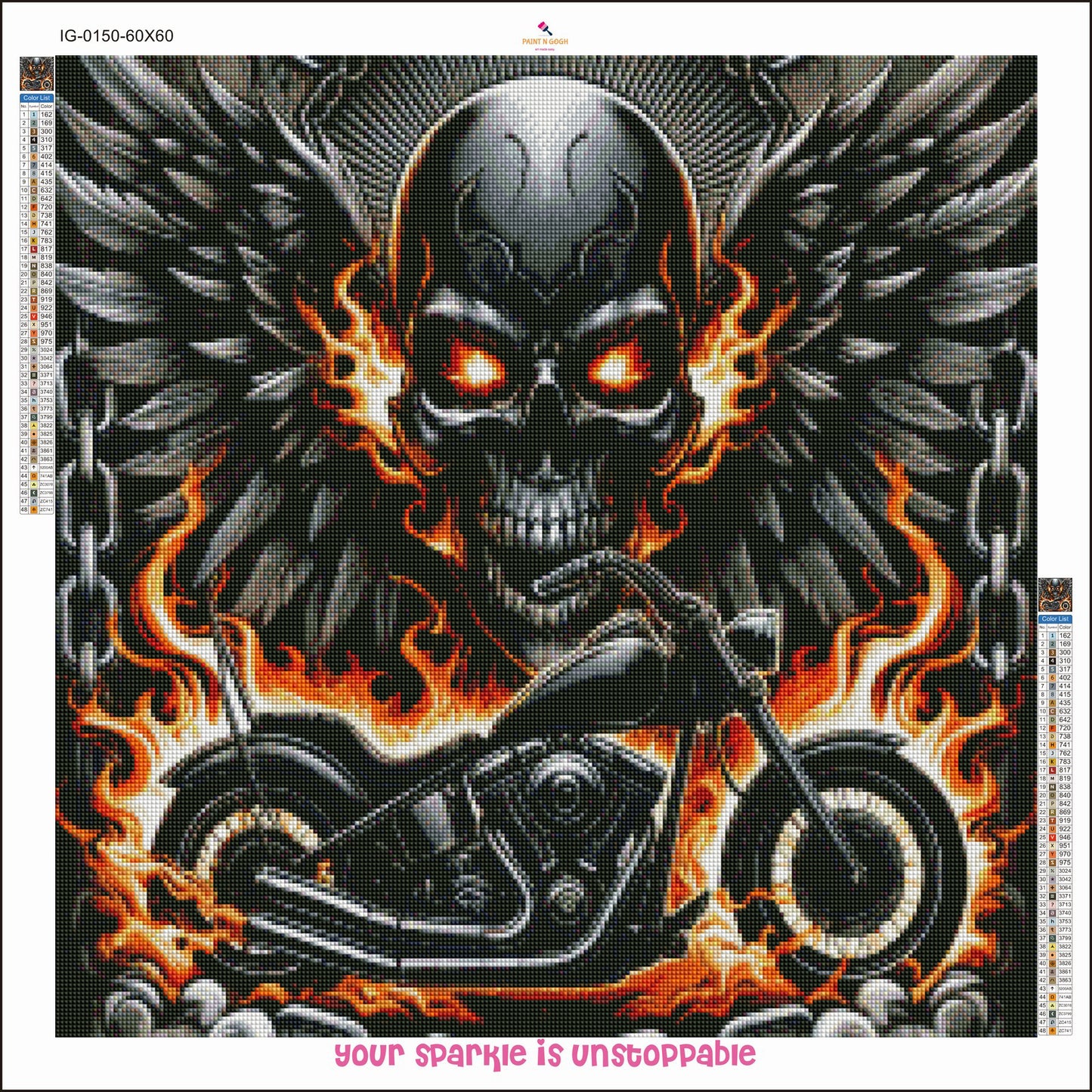 Diamond Painting Dark Skull PRE ORDER SHIPS EARLY FEB