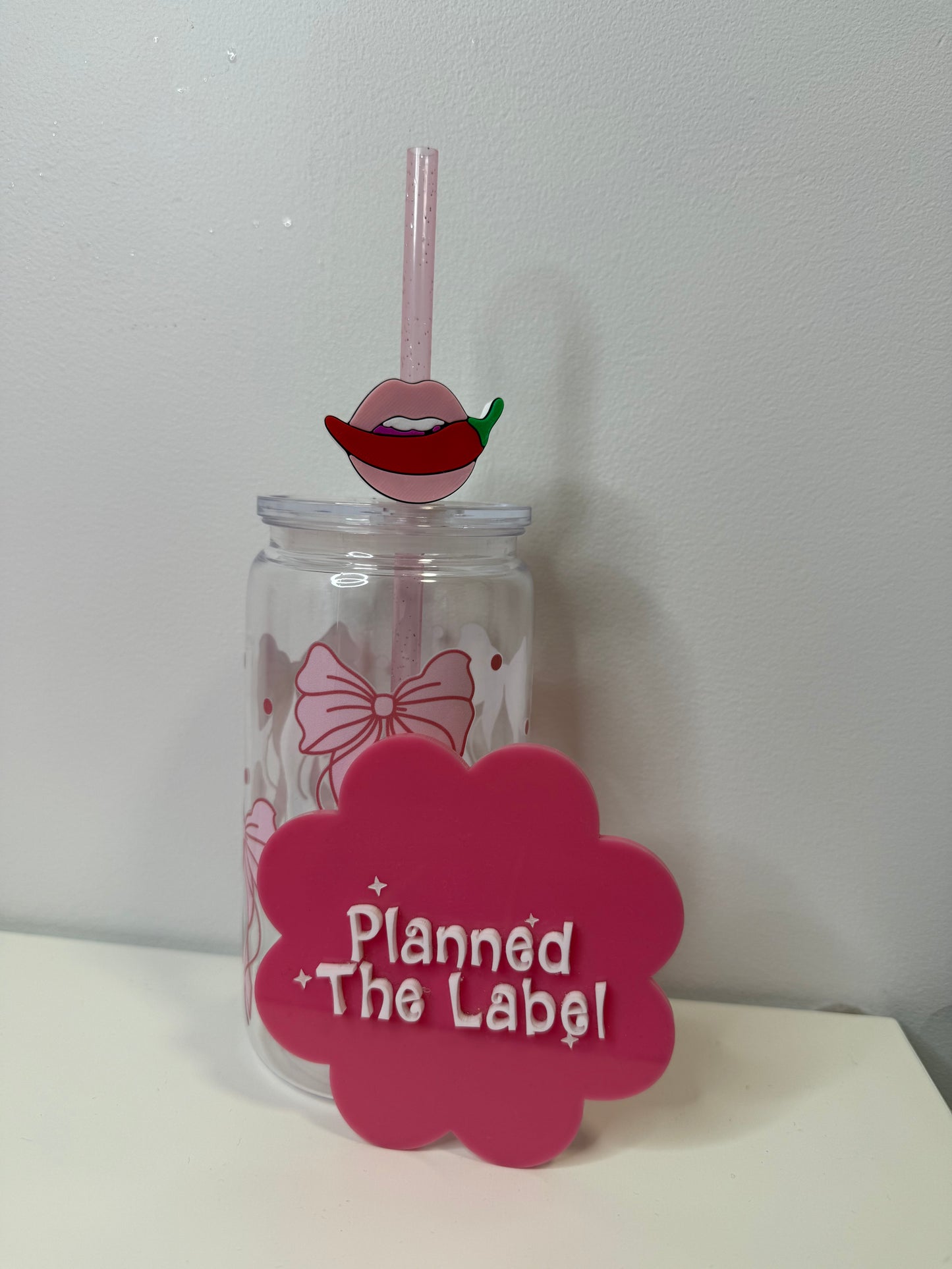 Spicy Lips Straw Topper 3D