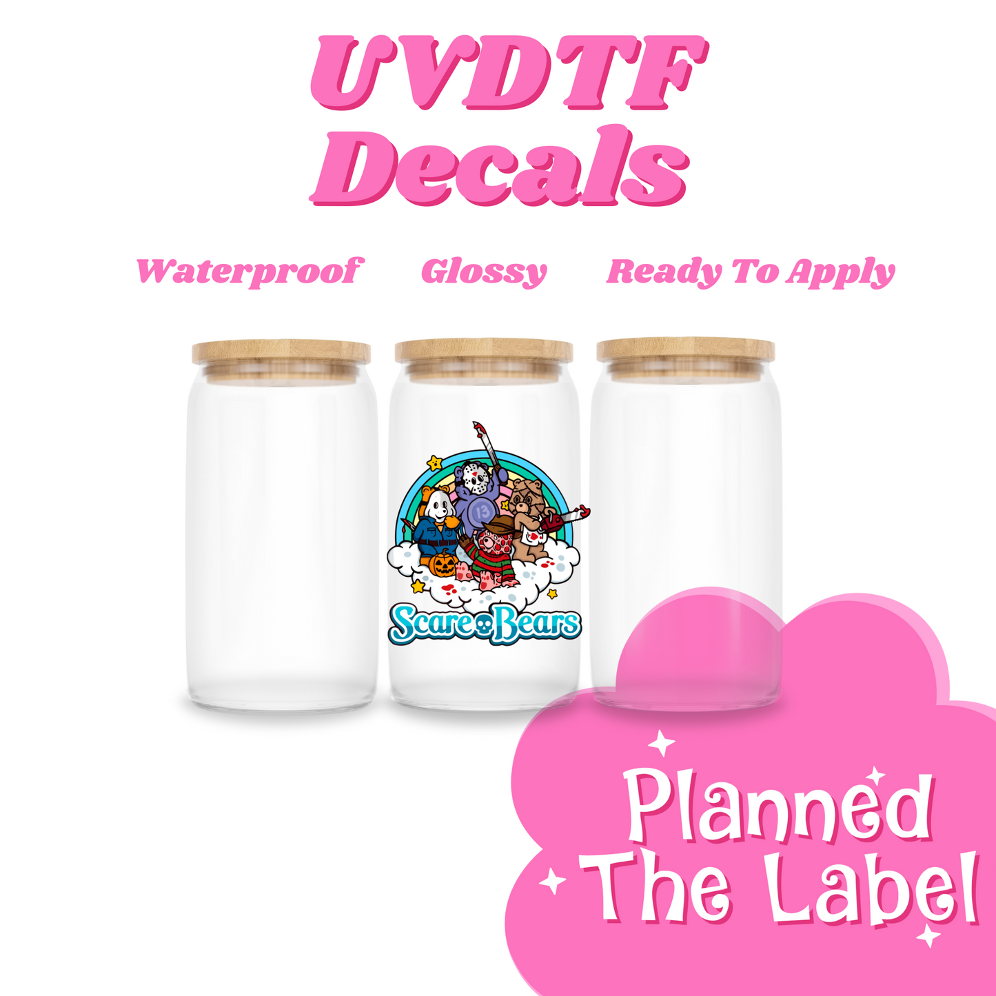 Scare Bears Uvdtf Decal