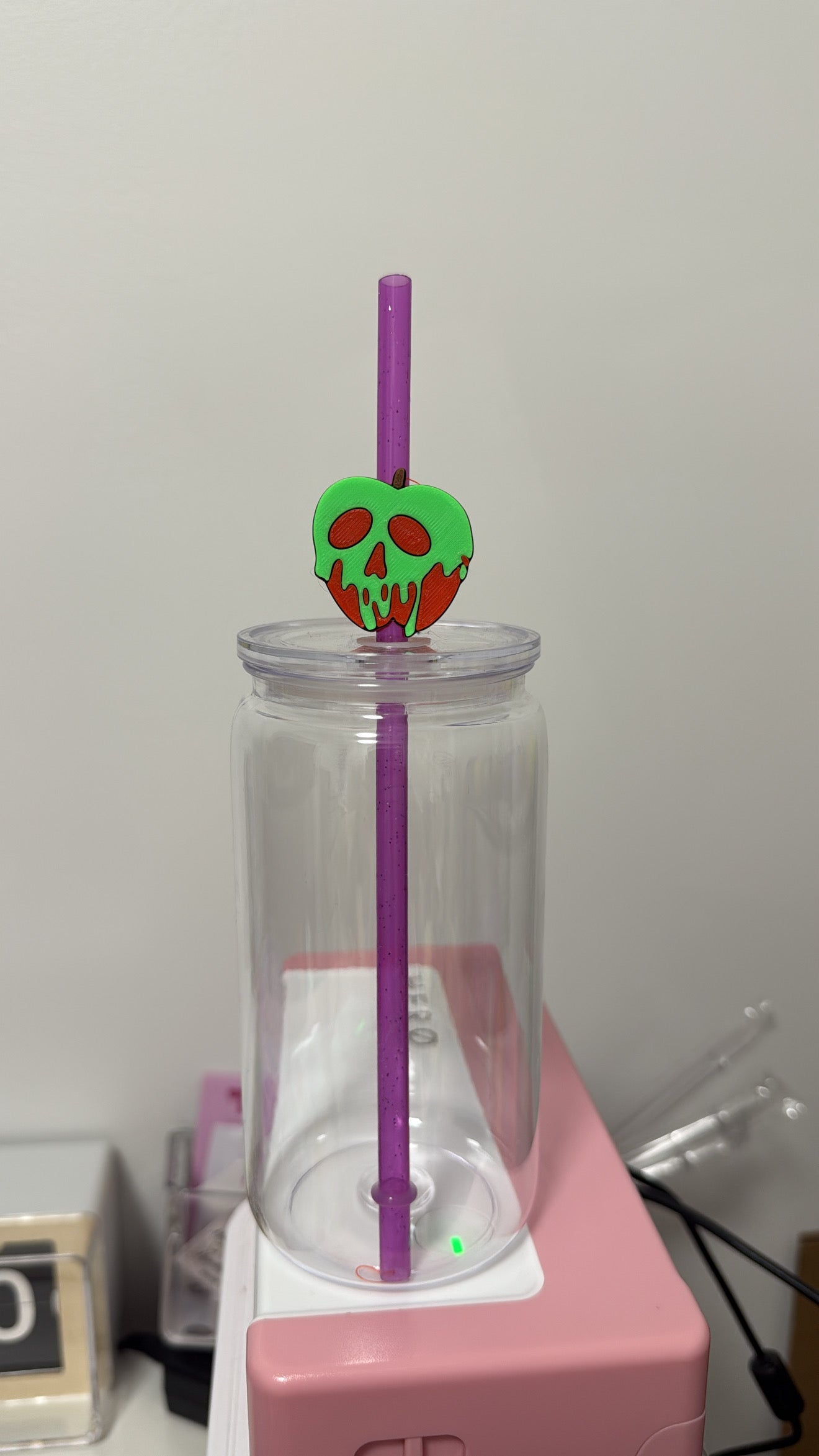 Poison Apple Straw Topper 3D