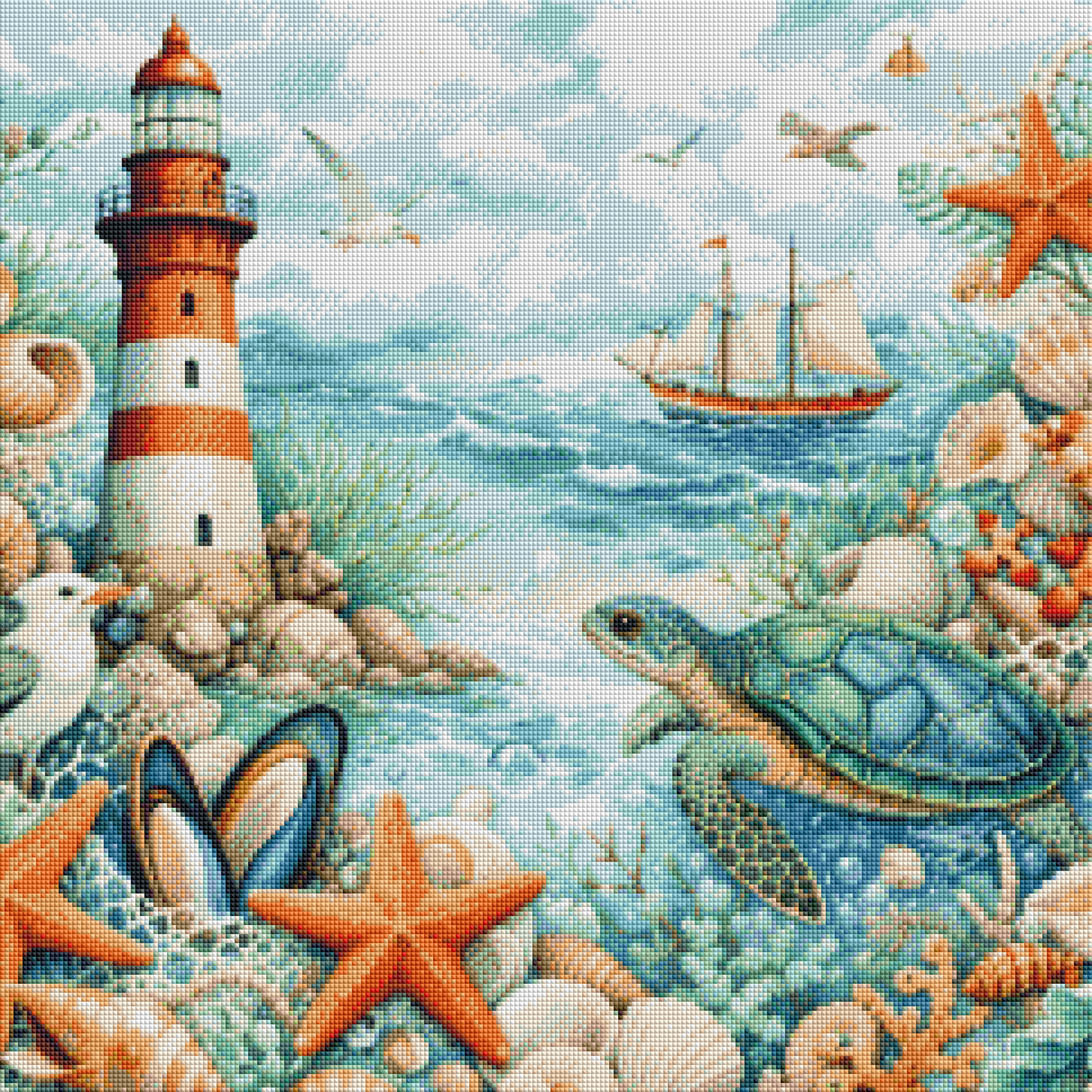 Lighthouse Sea Diamond Painting Kits