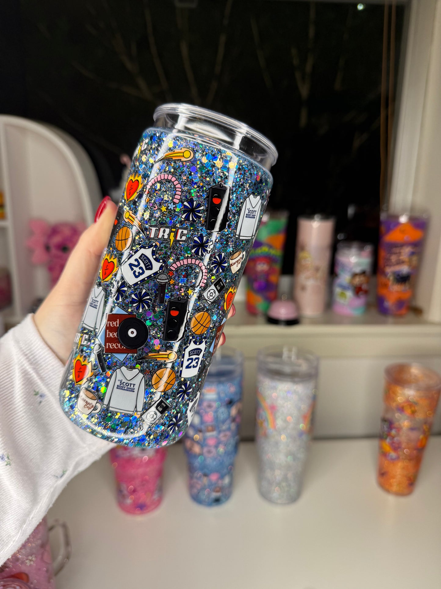 20oz Acrylic Snowglowbe Tumbler