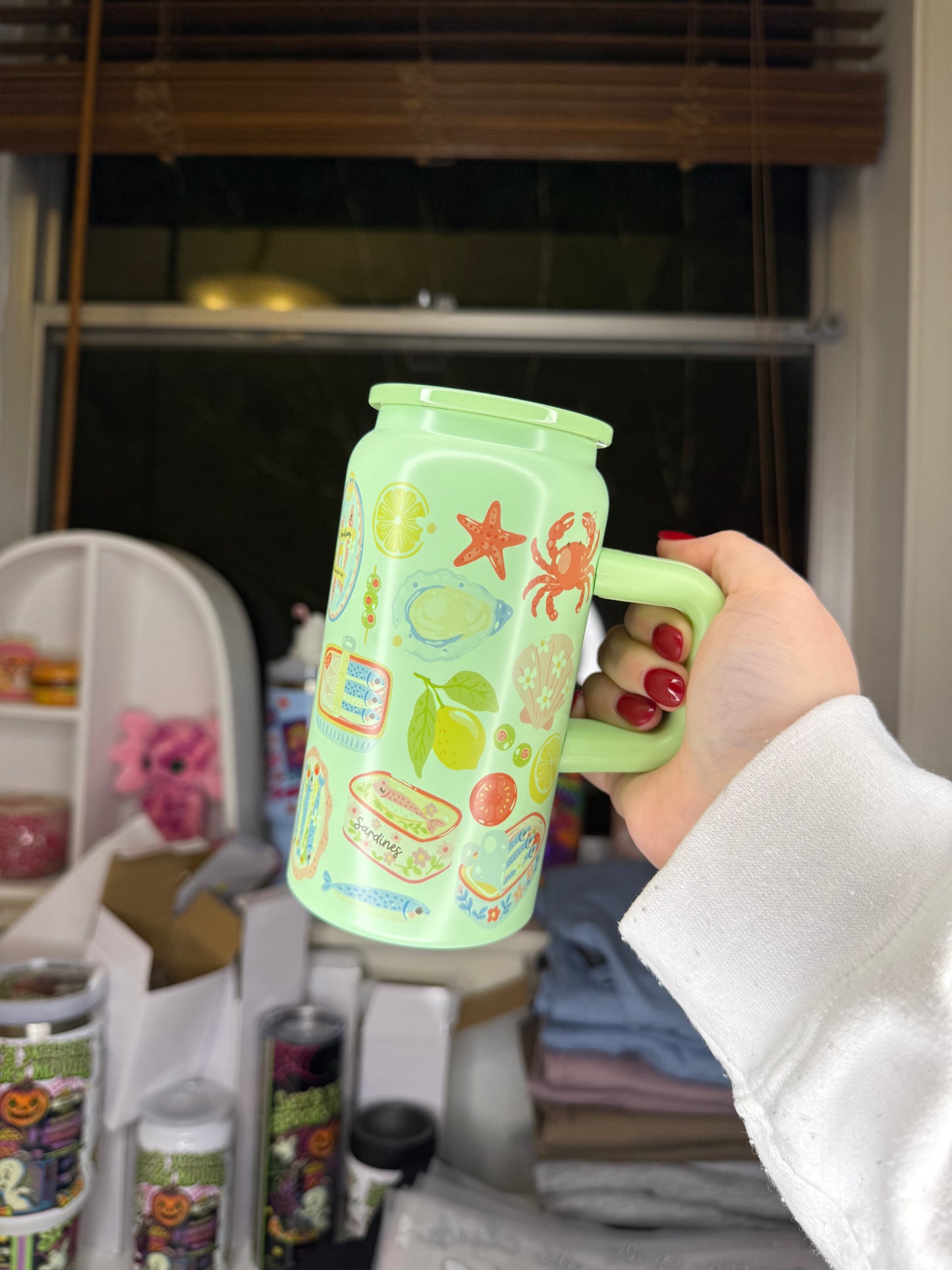 16oz Green Stainless Steel Euro Summer Style