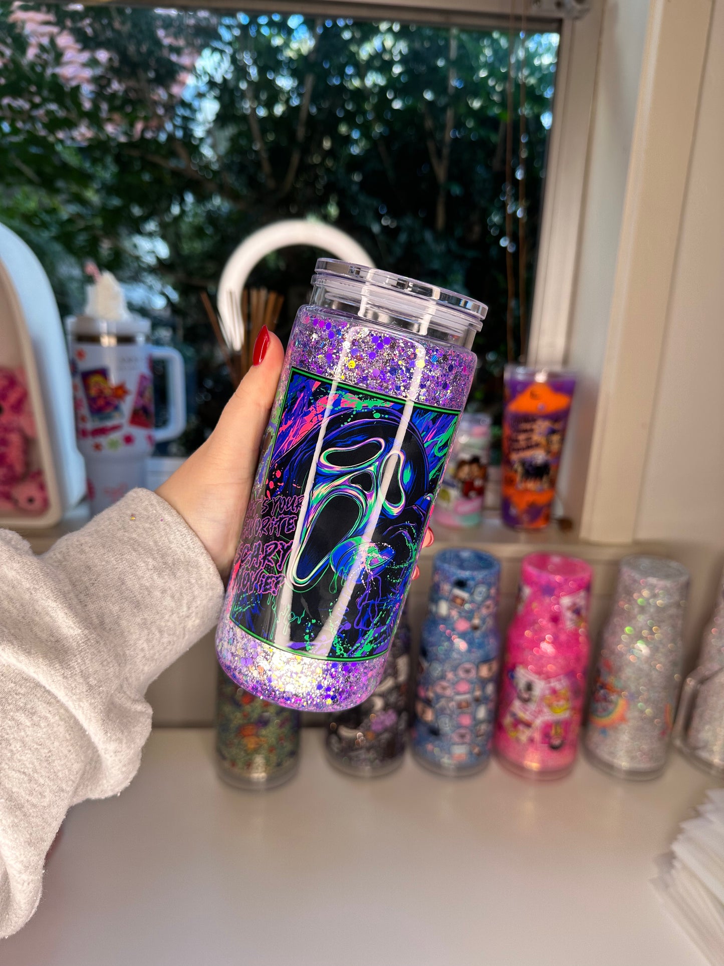 20oz Acrylic Snowglowbe Tumbler