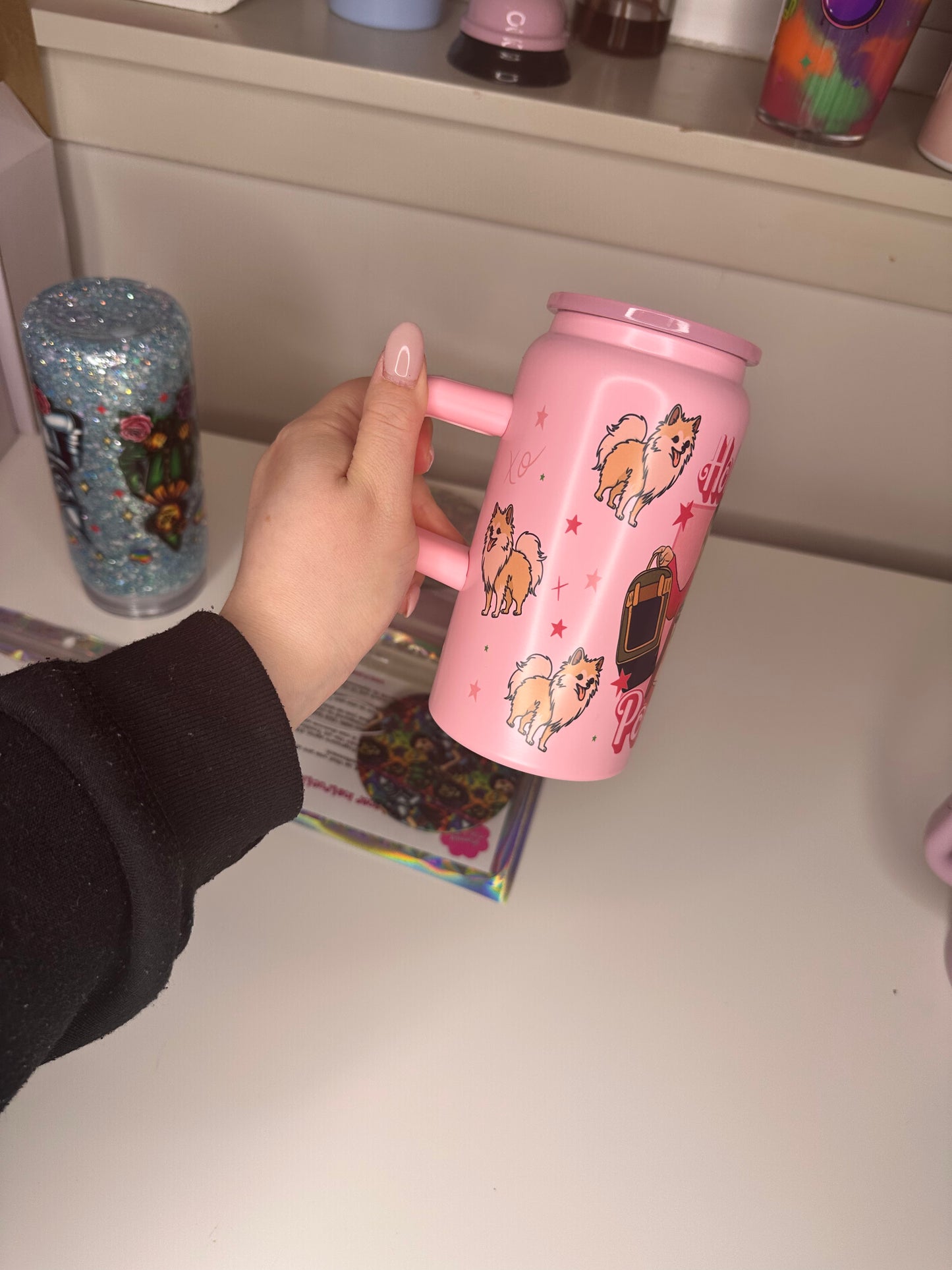 Various 16oz Coloured Handle Sublimation Cups