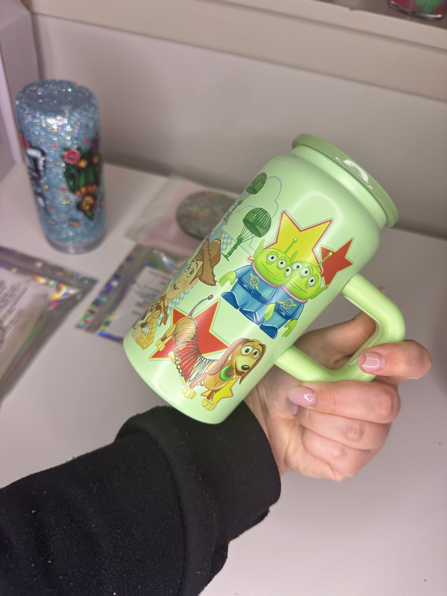 Various 16oz Coloured Handle Sublimation Cups