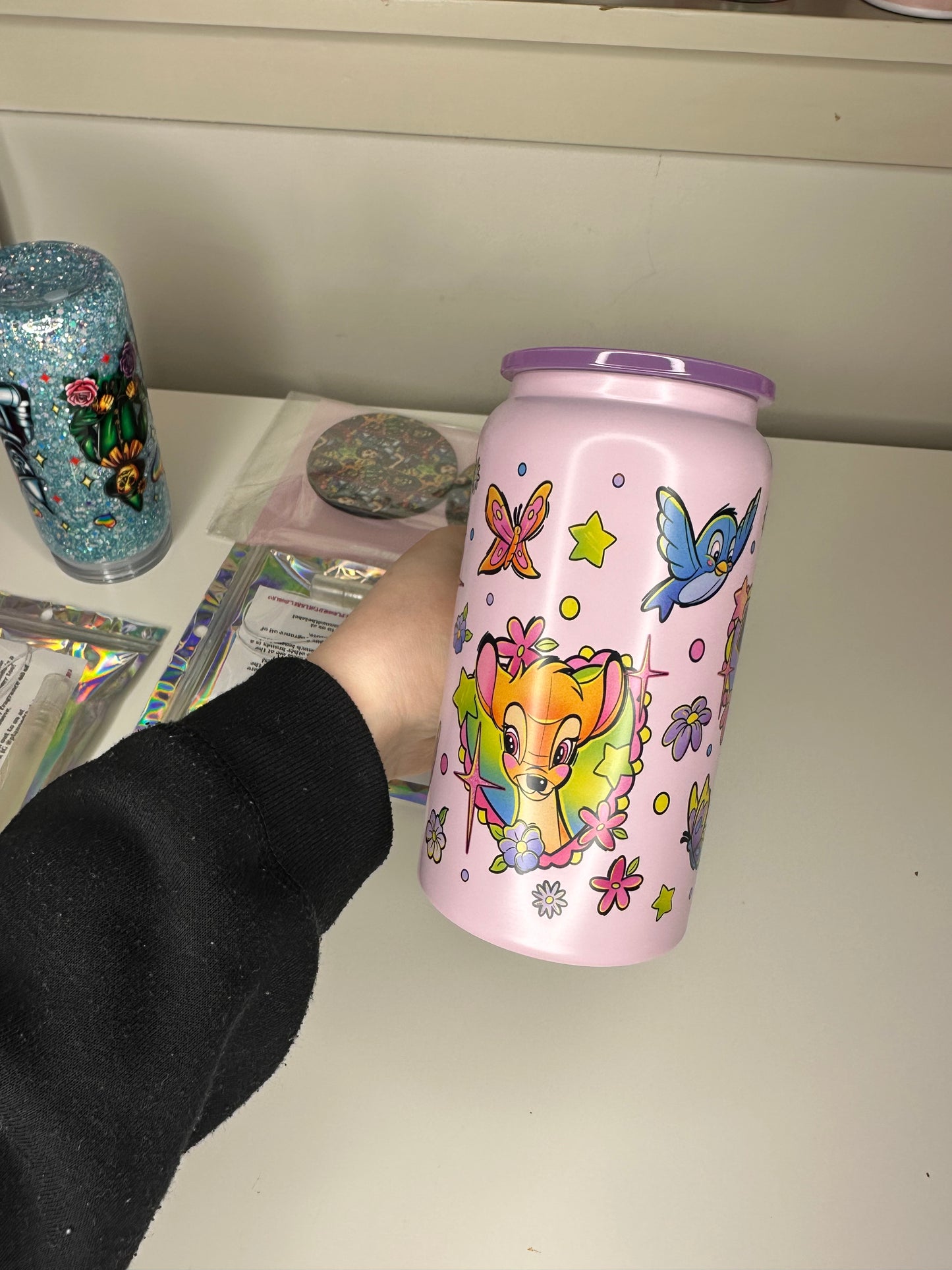 Various 16oz Coloured Handle Sublimation Cups