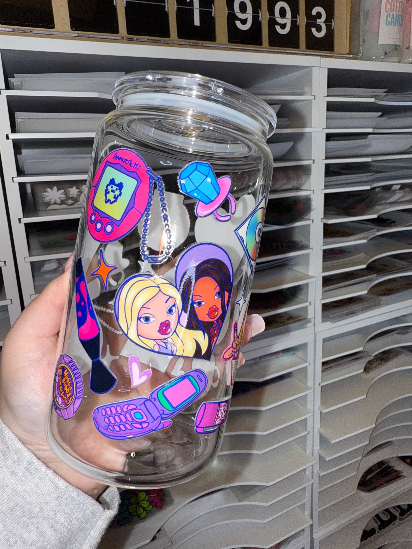 16oz Glass Cup
