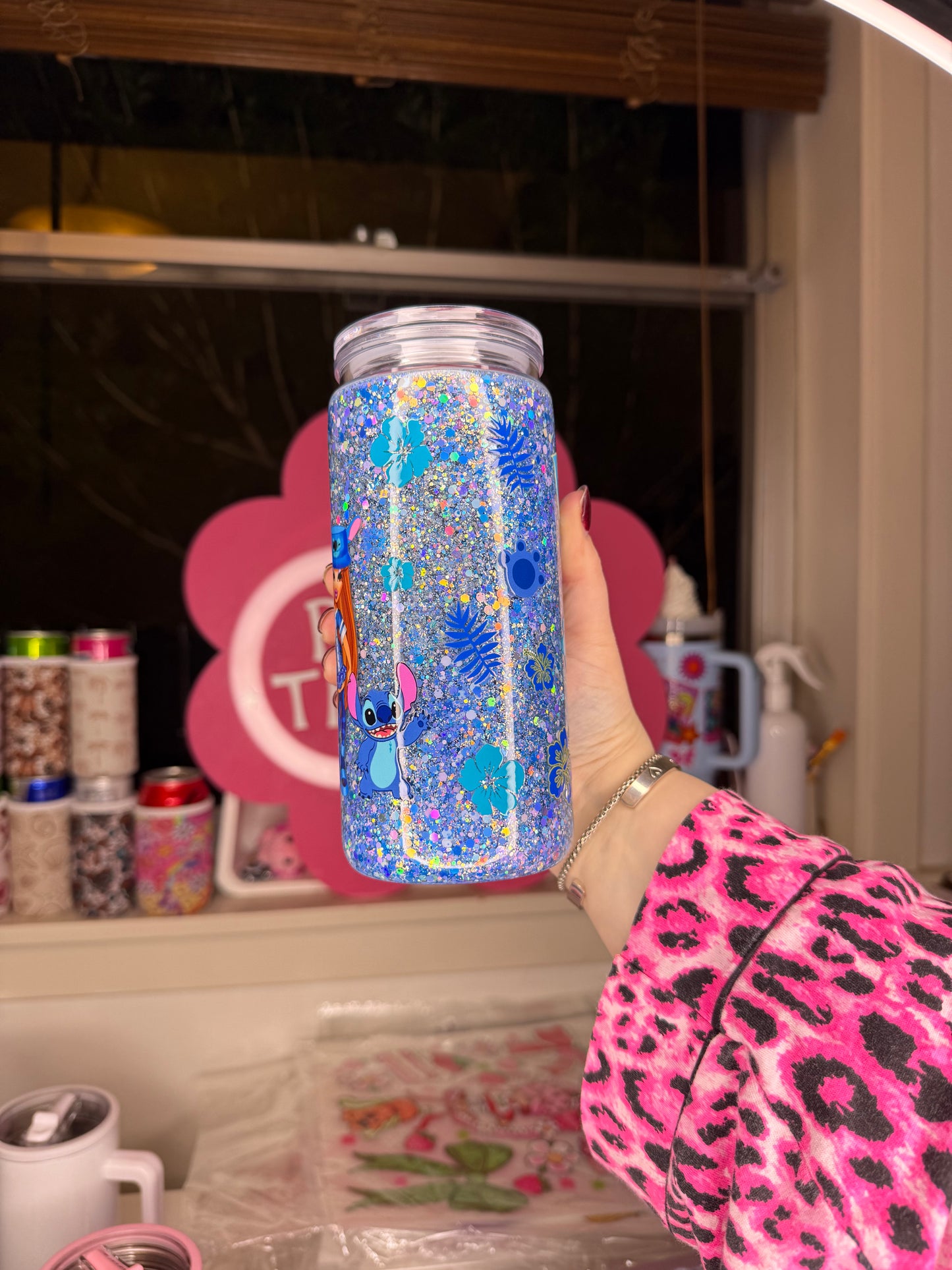 Blue Bratz Tall Acrylic Snowglobe