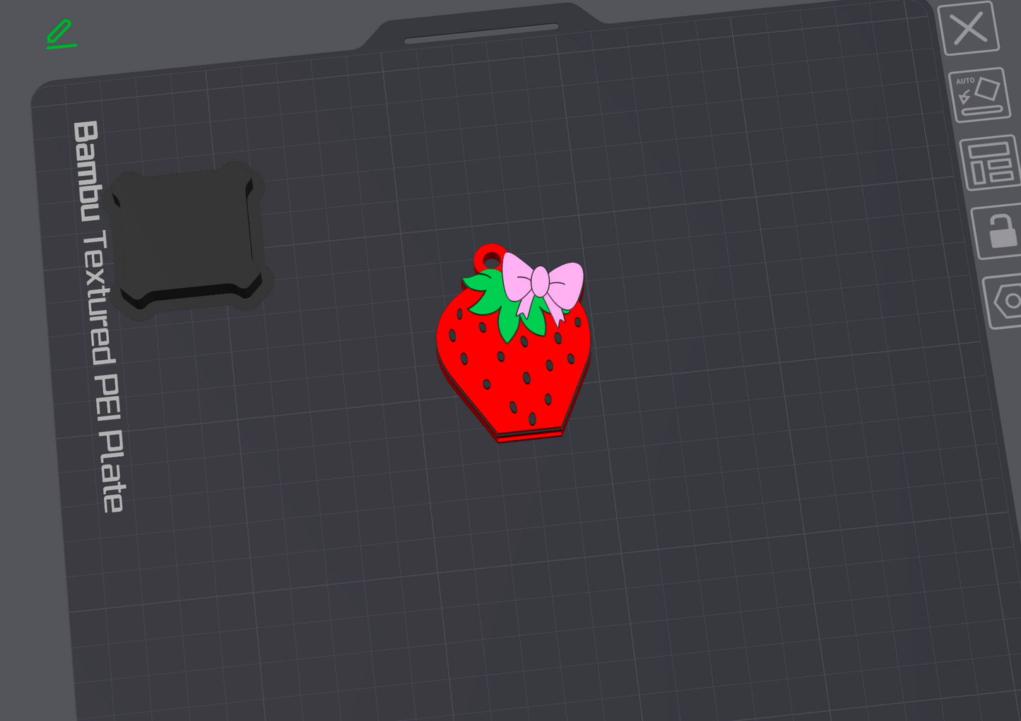 Strawberry Bow Can Opener 3D Printing STL File