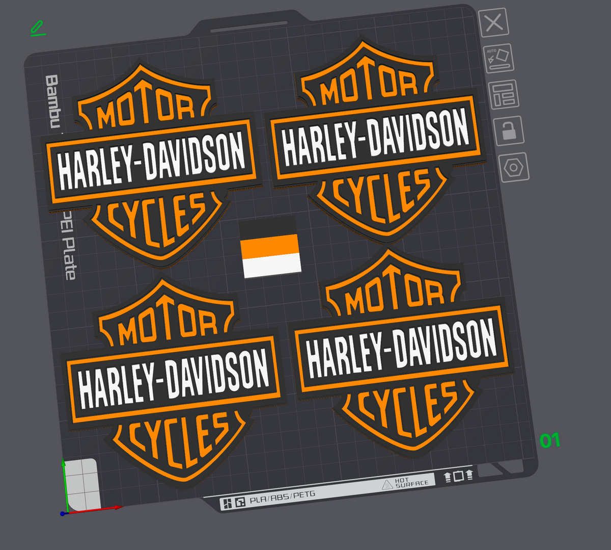 Motorcycle Coasters 3D Printing STL File
