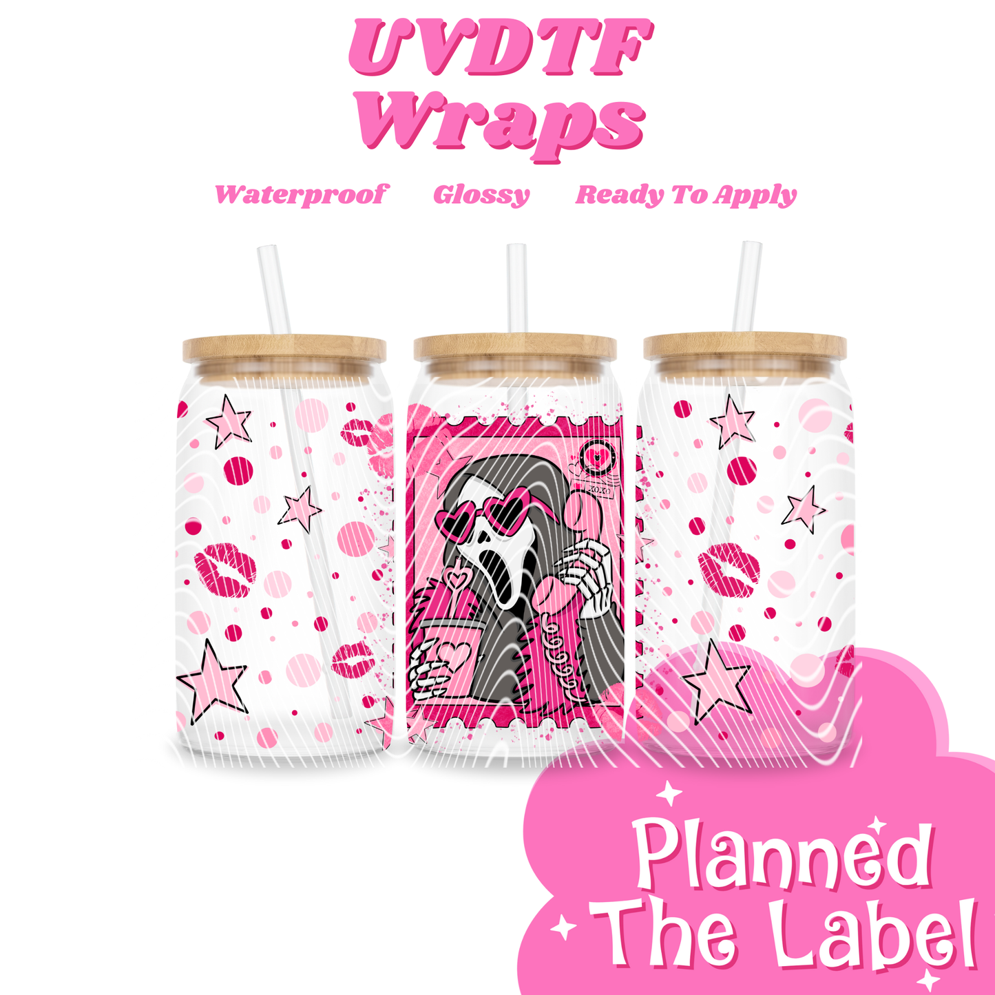 Ghost Stamp 16oz UVDTF Transfer
