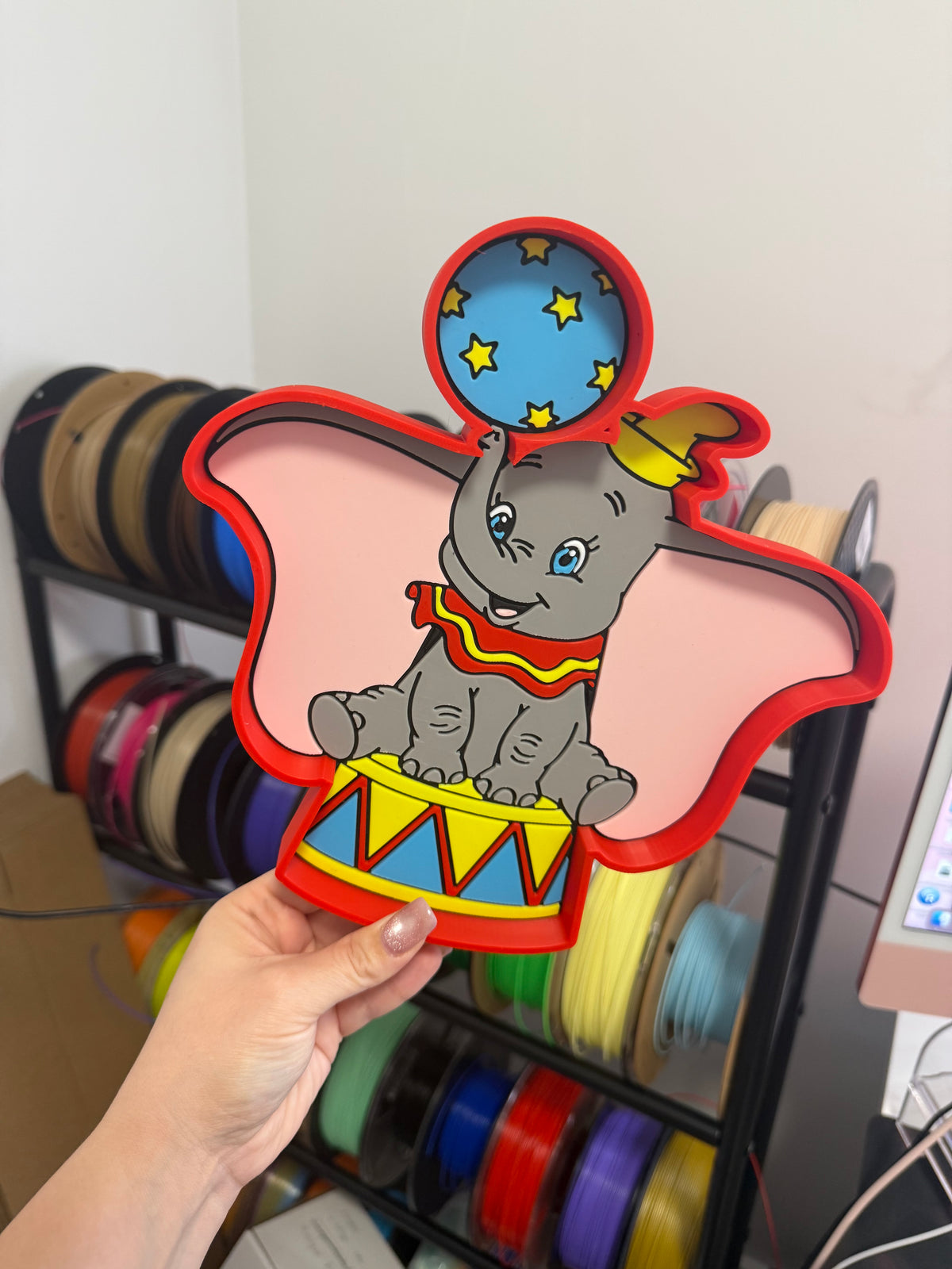 Circus Elephant Trinket Trays 3D Printing STL File