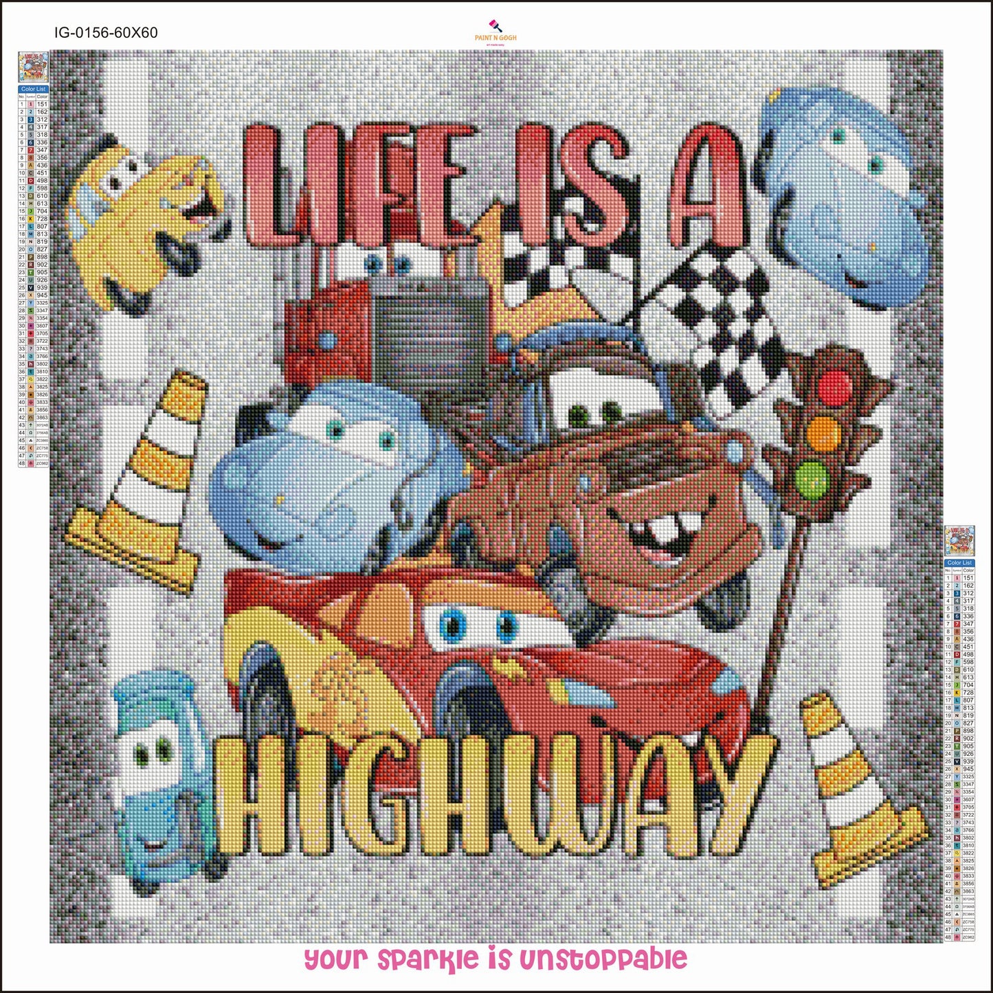 Diamond Painting Life is a Highway PRE ORDER SHIPS EARLY FEB