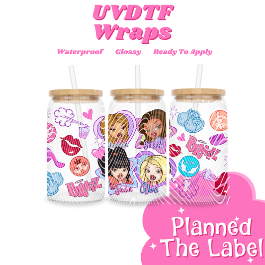 Salon Bratz 16oz UVDTF Transfer