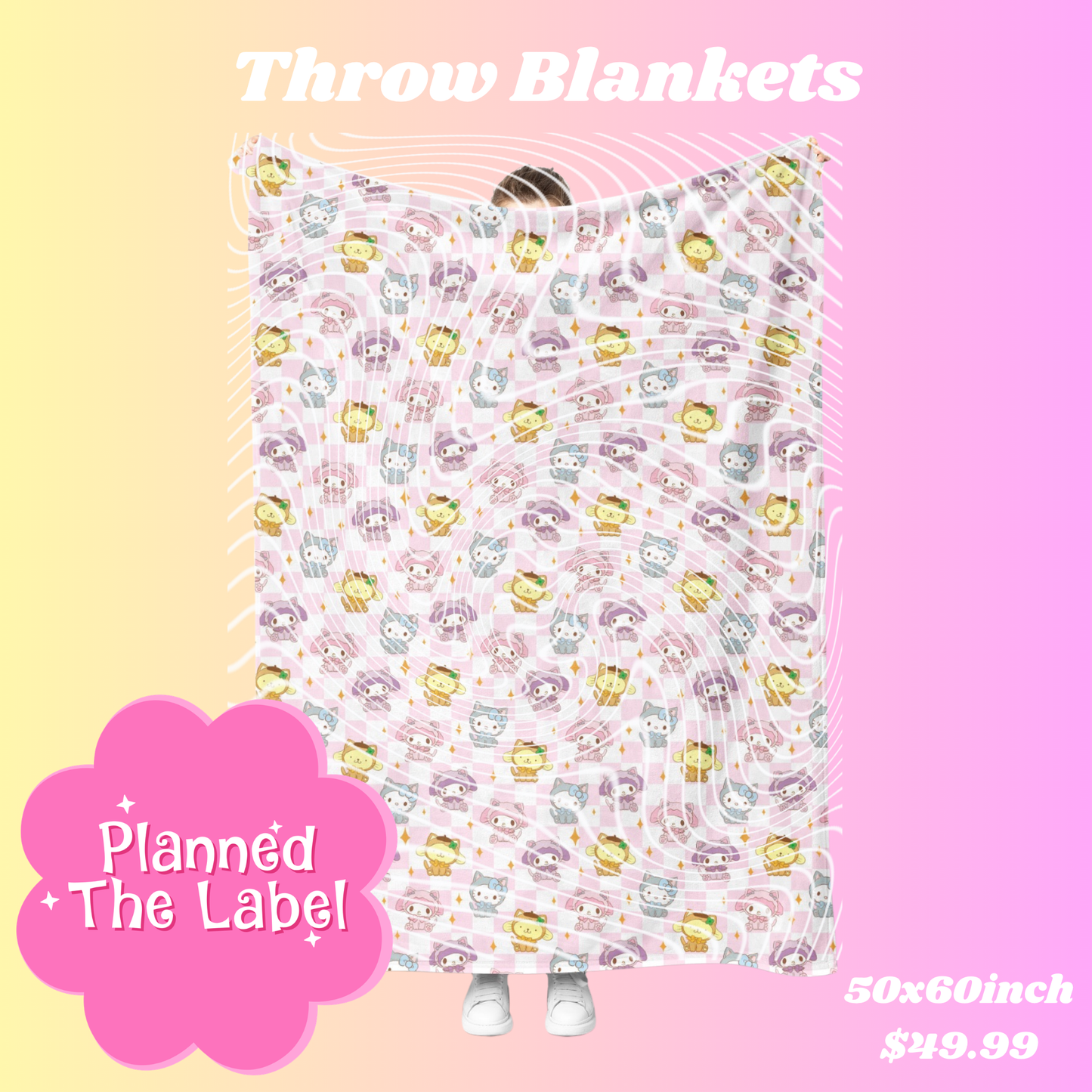 Sanrios Throw Blanket (PRE ORDER SHIPS BY END OF MAY)