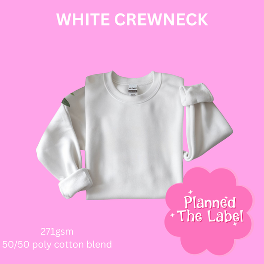 WHITE CREWNECK
