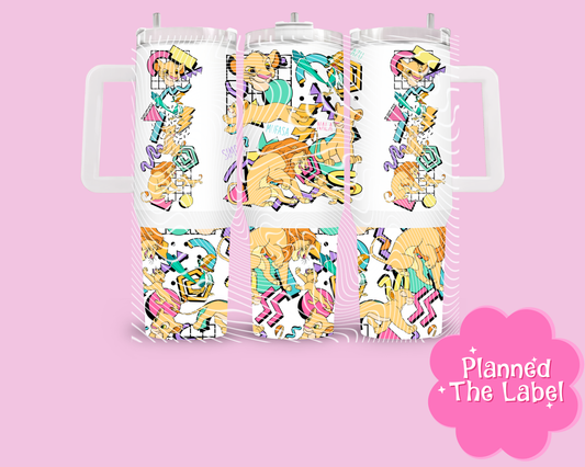 Retro Lion Friends 40oz Tumbler