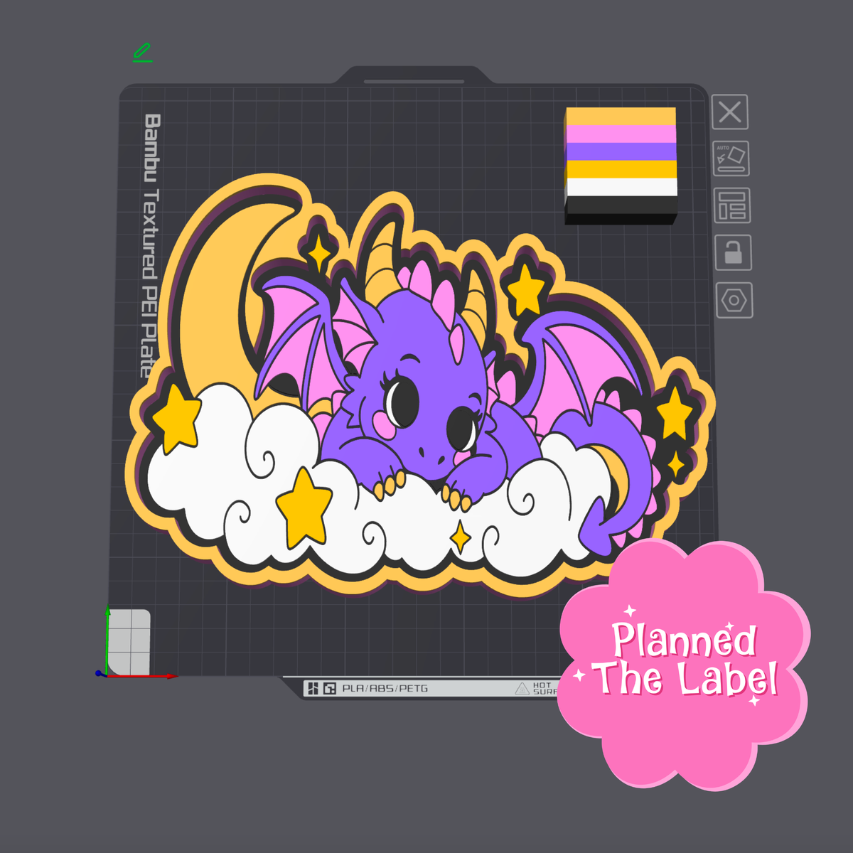 Twilight Dragon Trinket Tray 3D Printing STL File ORIGINAL DESIGNER