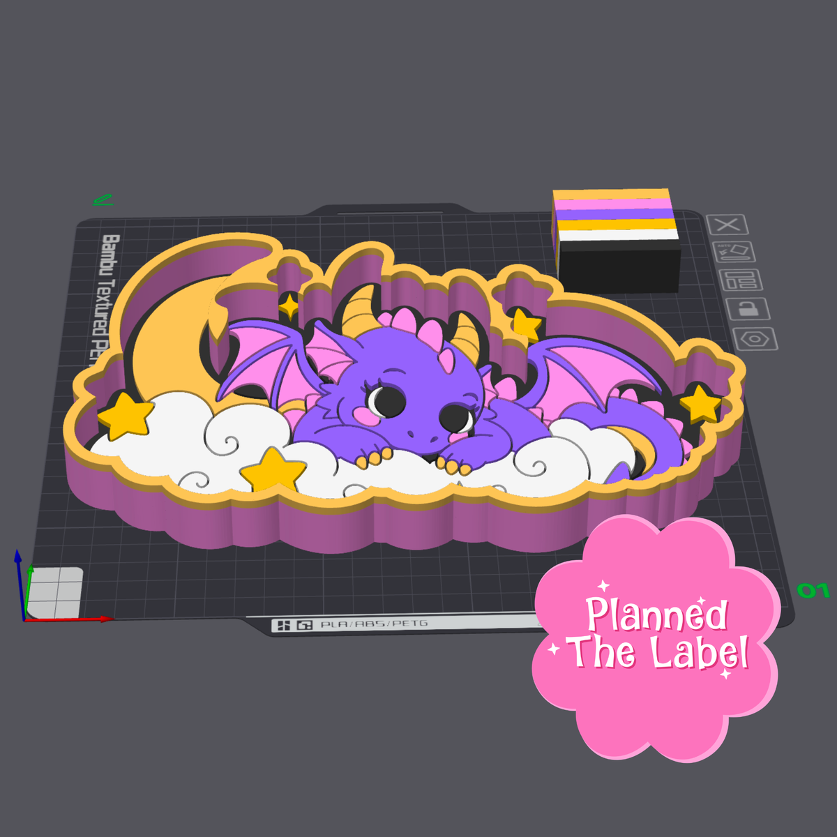 Twilight Dragon Trinket Tray 3D Printing STL File ORIGINAL DESIGNER