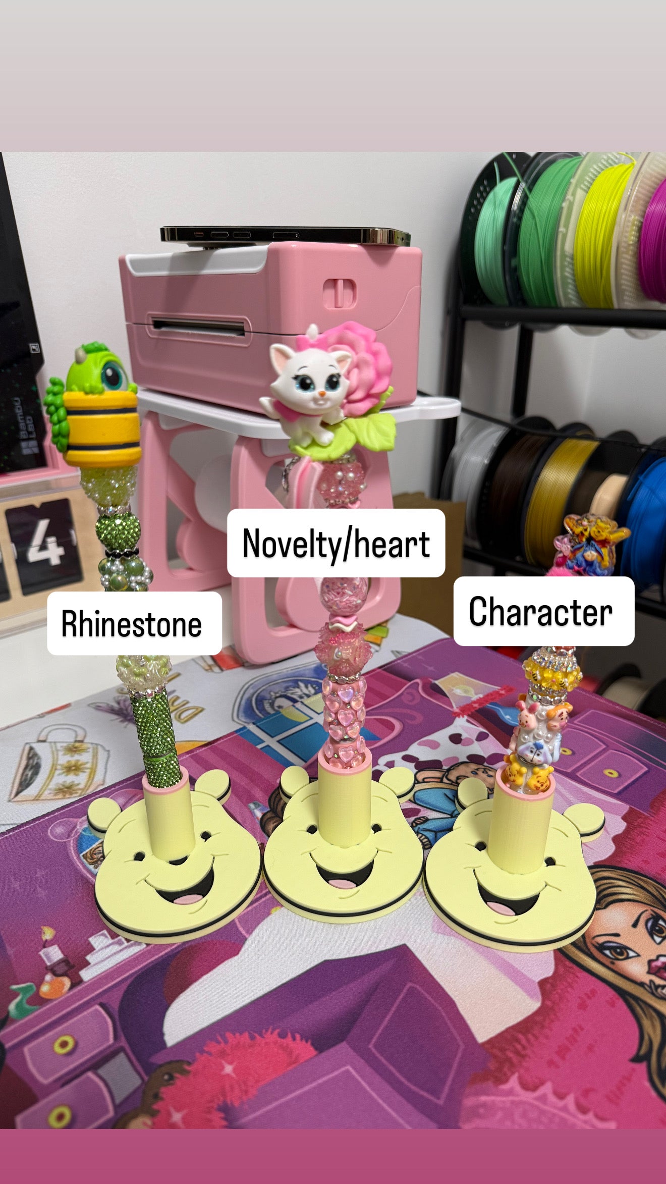 Honey Bear Pen Holder 3D Printed