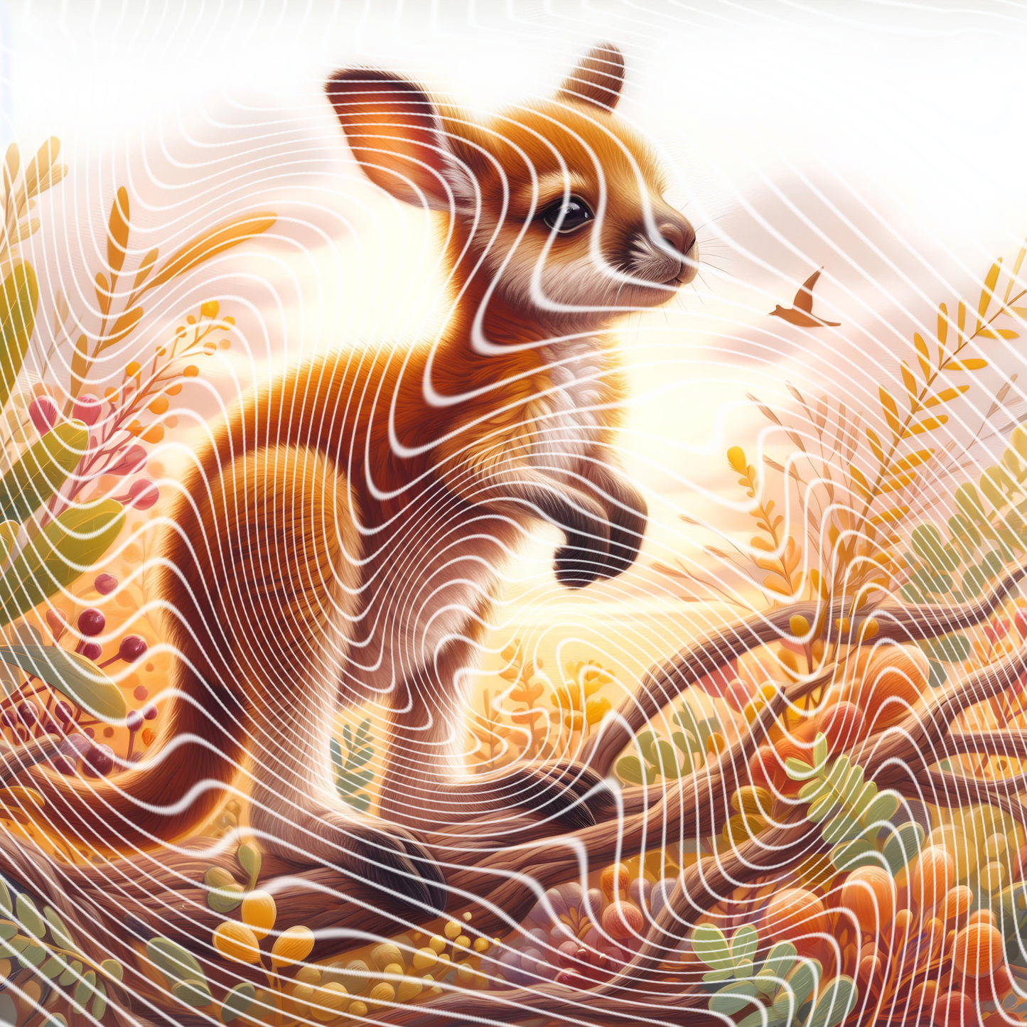 Diamond Painting Baby Roo