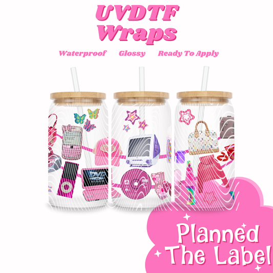 Y2k Banner 16oz UVDTF Transfer