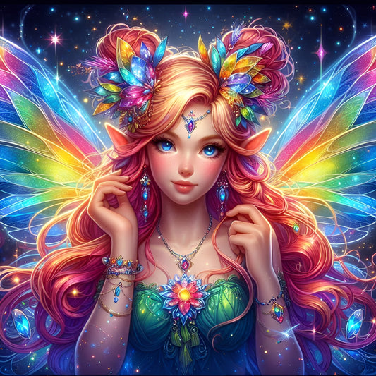 Diamond Painting Rainbow Fairy