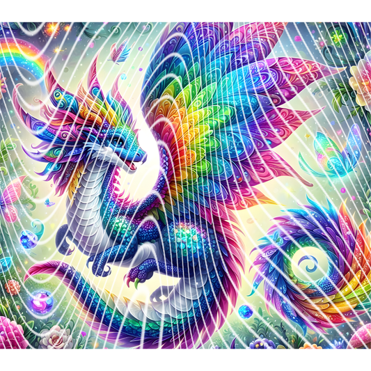 Diamond Painting Rainbow Dragon PRE ORDER SHIPS EARLY FEB