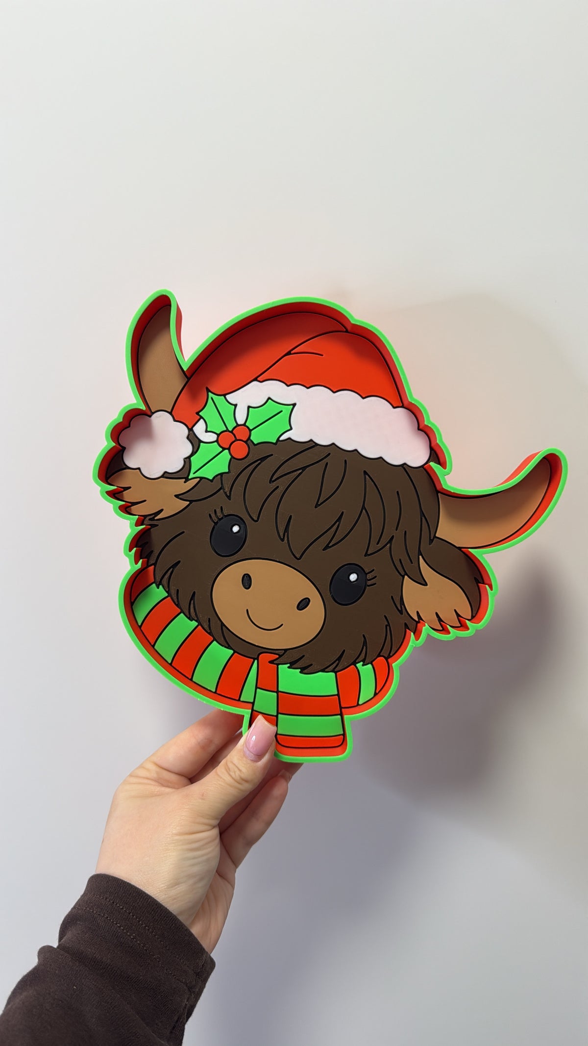 Christmas Highland Cow Trinket Tray