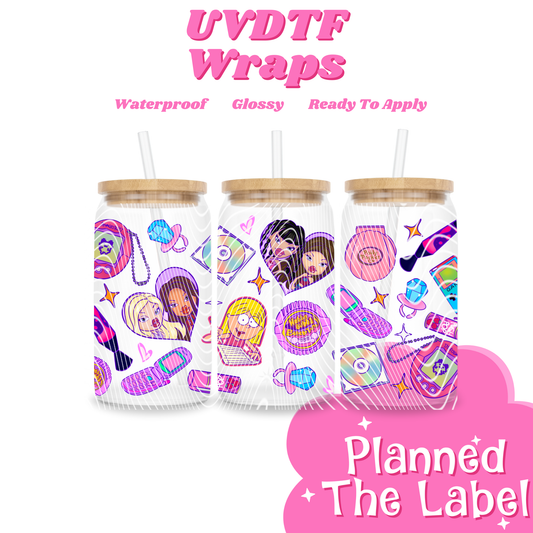 Y2K Bratty 16oz UVDTF Transfer