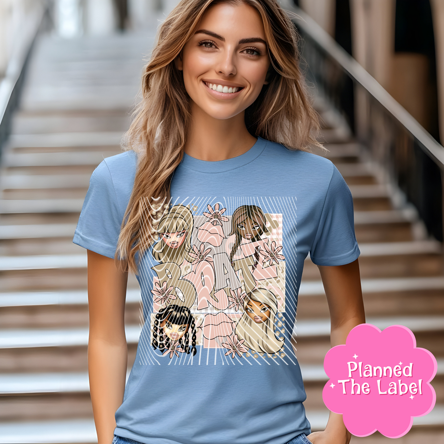 Beige Bratz Direct To Film Transfer
