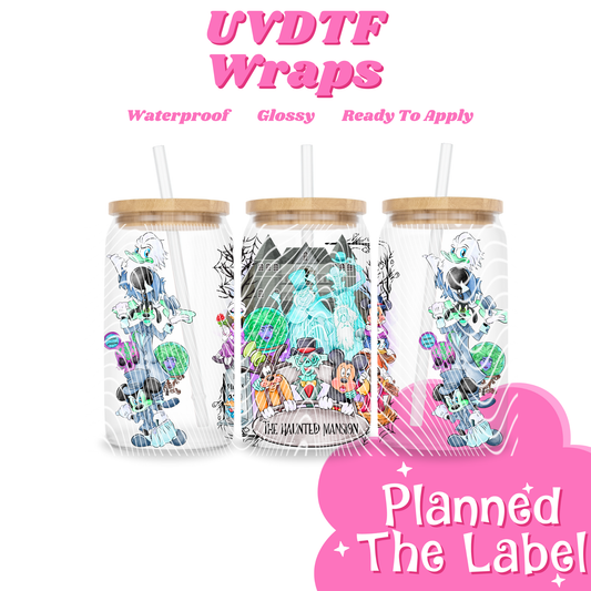 Haunted Mansion 16oz UVDTF Transfer