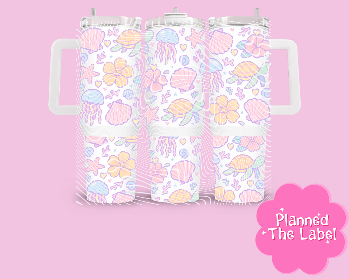 Pastel Sea World 40oz Tumbler