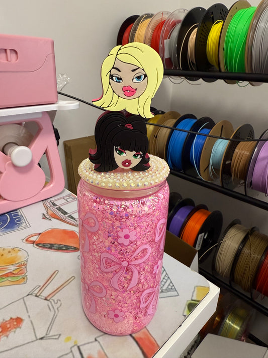 Fashion Dolls Straw Topper 3D