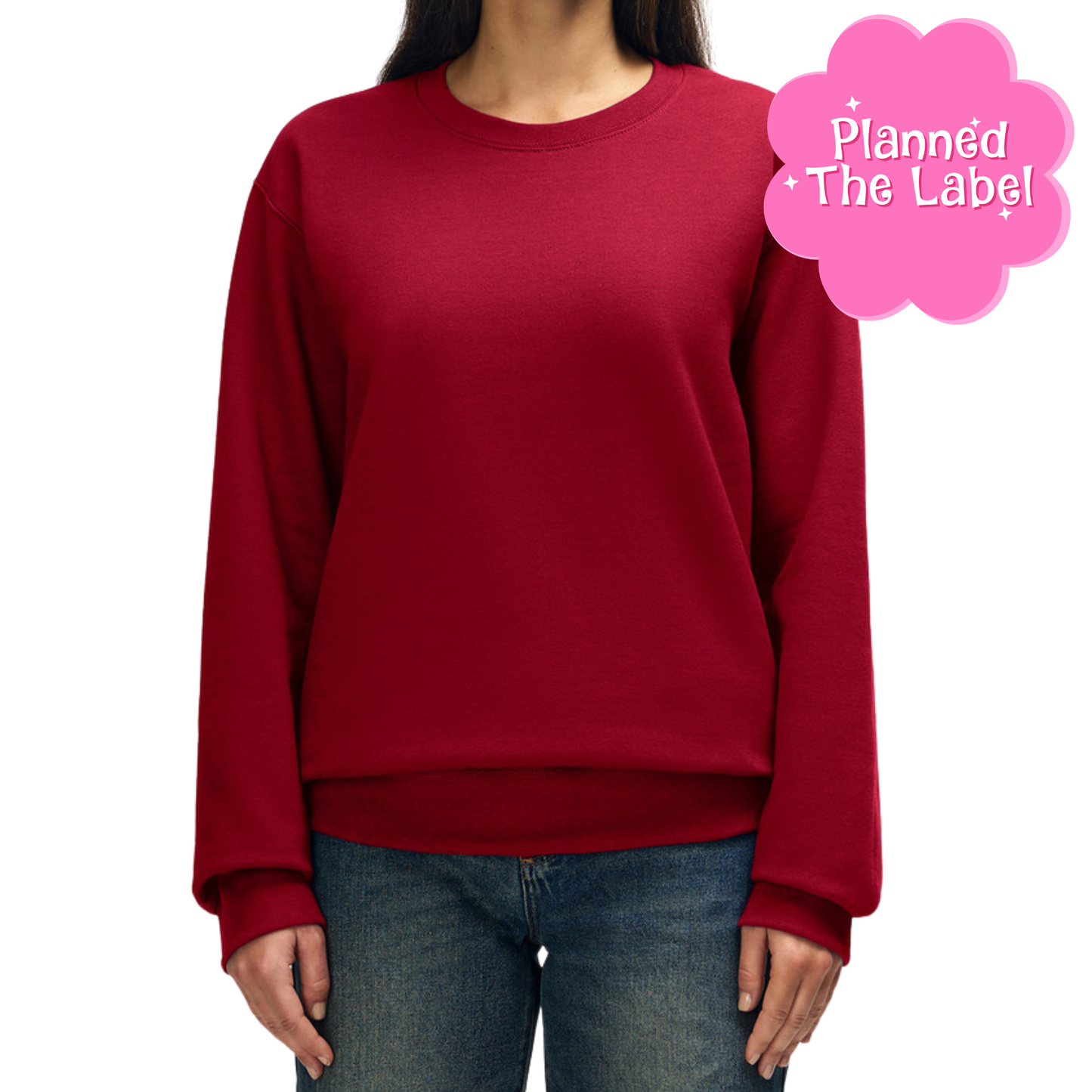 Cherry Red Crewneck HEAVY BLEND