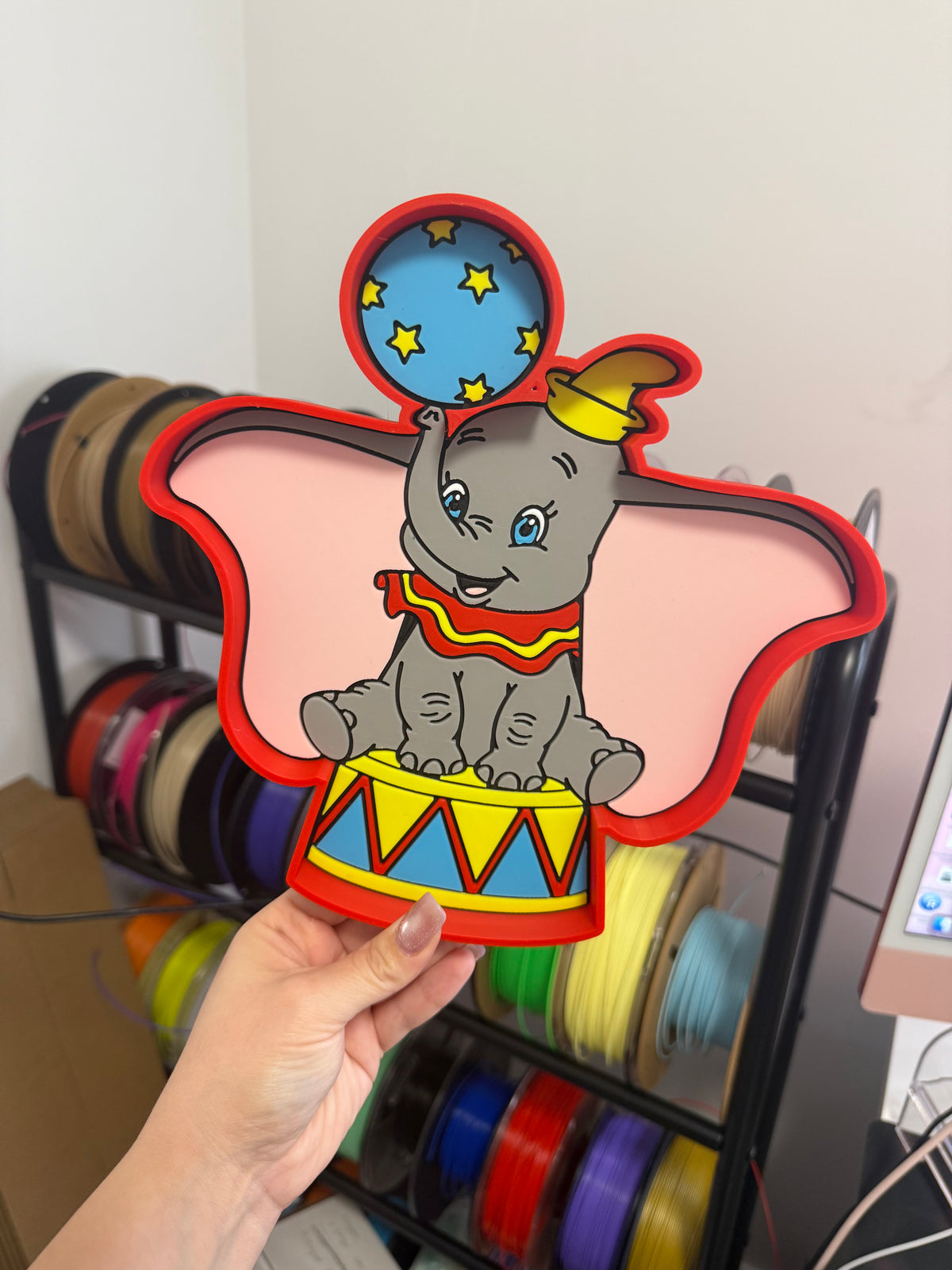 Circus Elephant Trinket Trays 3D Printing STL File
