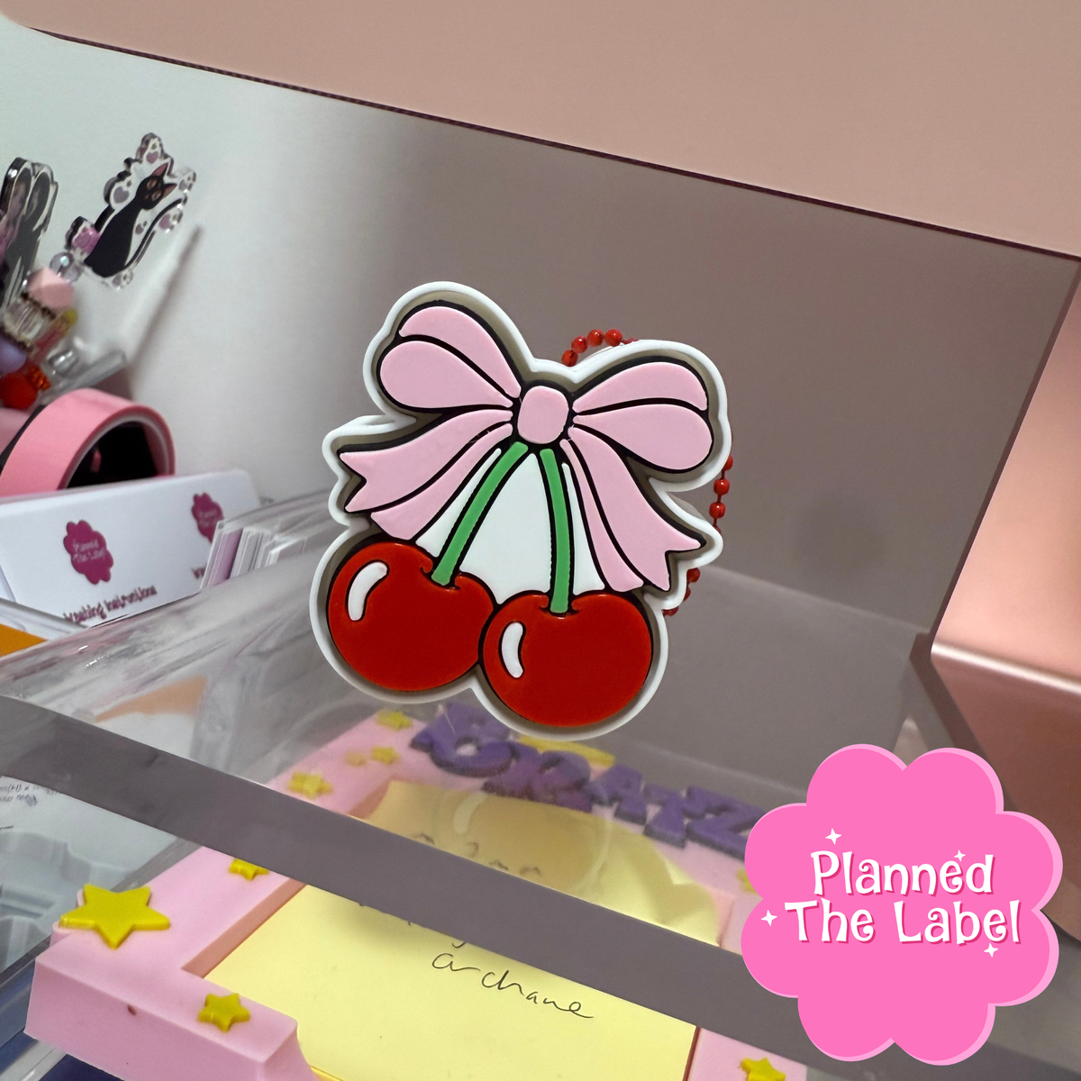 Cherry Bow Adult Fidget Clicker