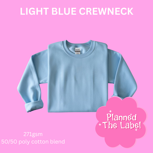 LIGHT BLUE CREWNECK