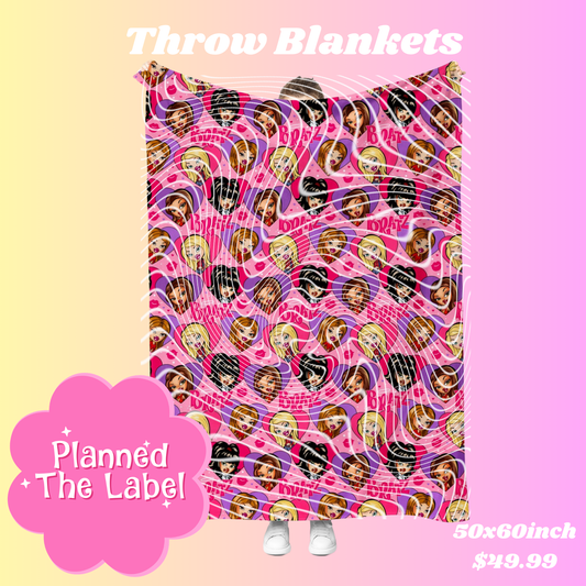 Heart Dolls Throw Blanket (PRE ORDER SHIPS BY END OF MAY)